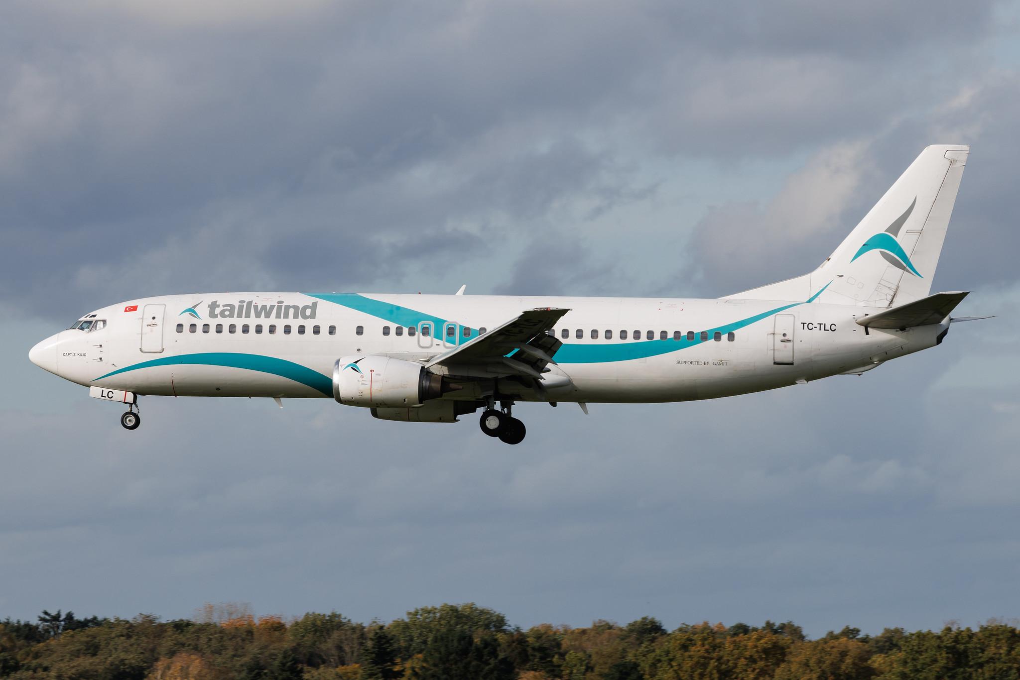 Hamburg Airport: Tailwind Airlines (TI / TWI) | Boeing 737-4Q8 B734 | TC-TLC | MSN 25112