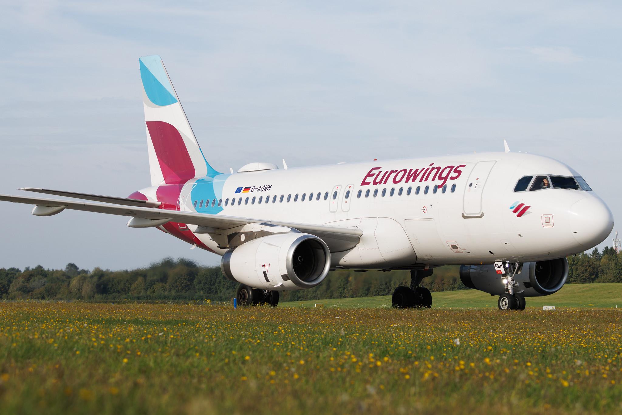Hamburg Airport: Eurowings (EW / EWG) | Airbus A319-132 A319 | D-AGWM | MSN 3839