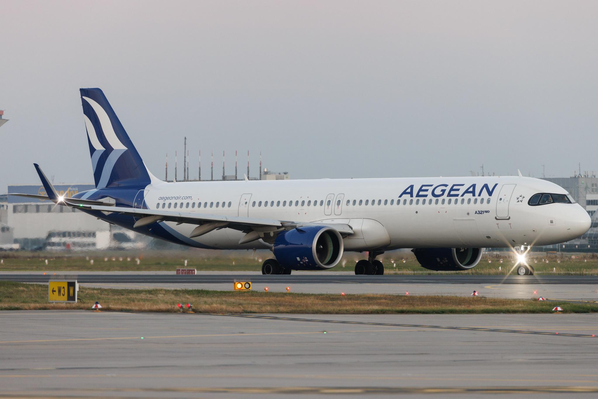 Frankfurt Airport: Aegean Airlines (A3 / AEE) | Airbus A321-271NX A21N | SX-NAH | MSN 10844