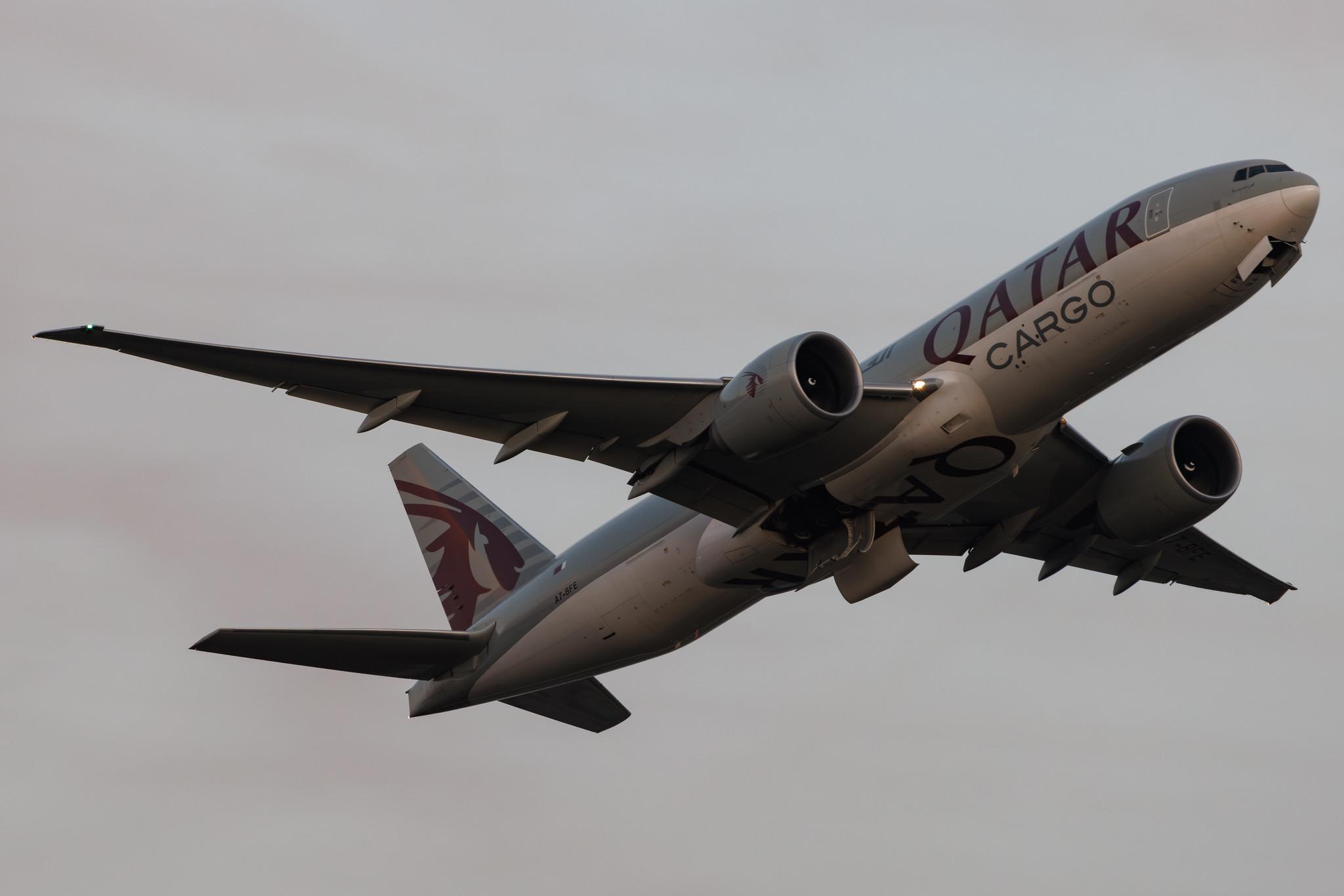 Frankfurt Airport: Qatar Cargo (QR / QTR) | Operator: Qatar Airways | Boeing 777-FDZ B77L | A7-BFE | MSN 39644