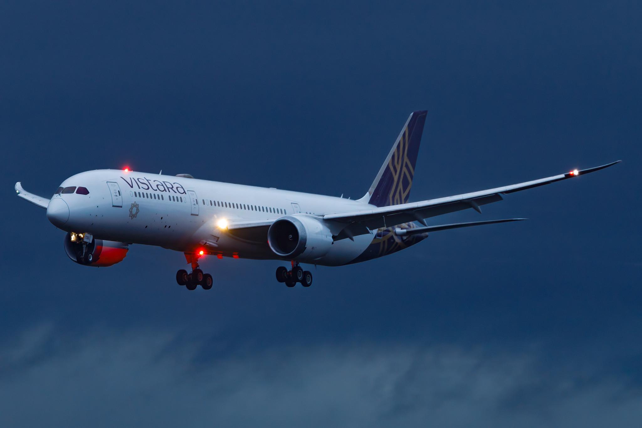 Frankfurt Airport: Vistara (UK / VTI) | Boeing 787-9 Dreamliner B789 | VT-TSQ | MSN 62725