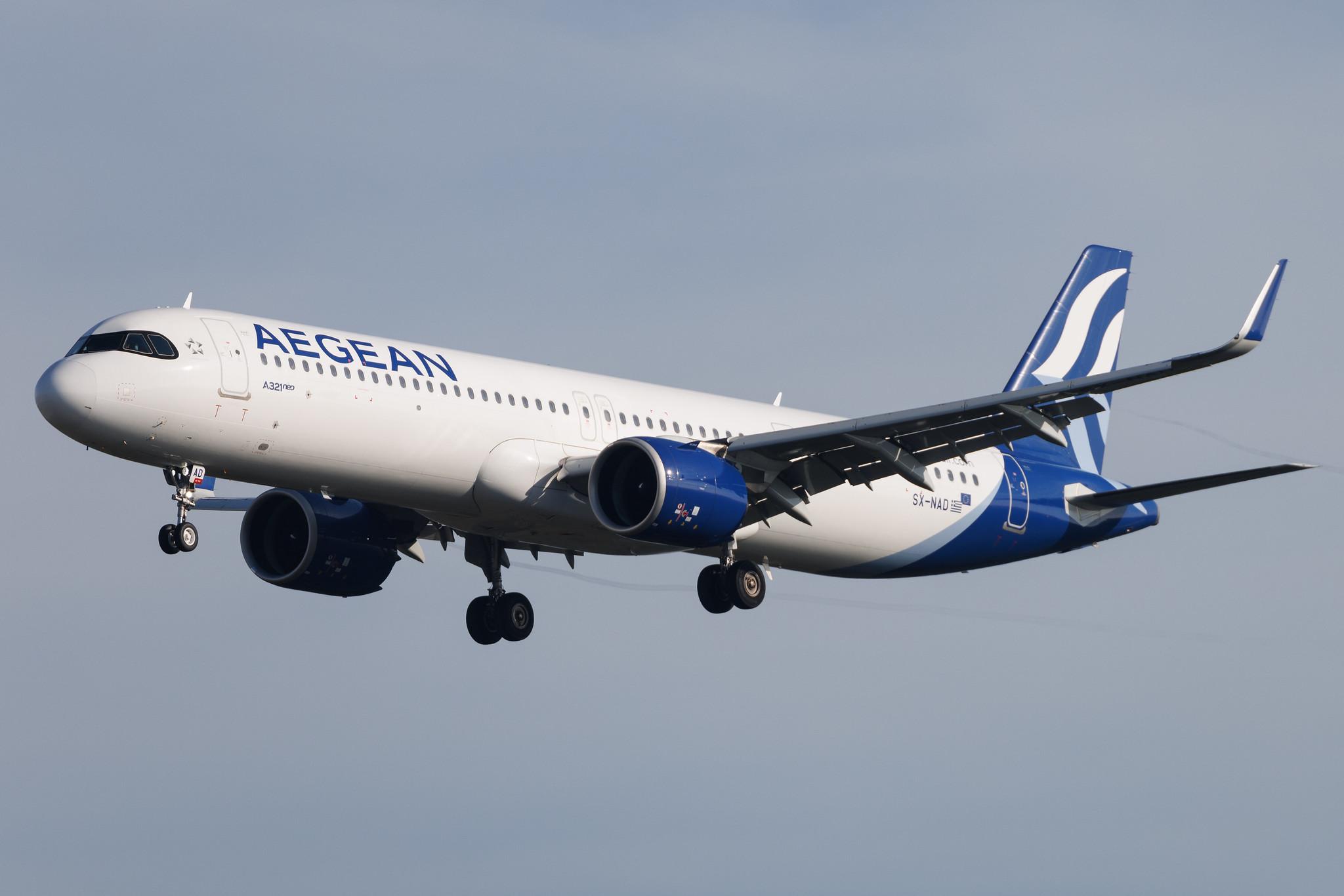Frankfurt Airport: Aegean Airlines (A3 / AEE) | Airbus A321-271NX A21N | SX-NAD | MSN 10305