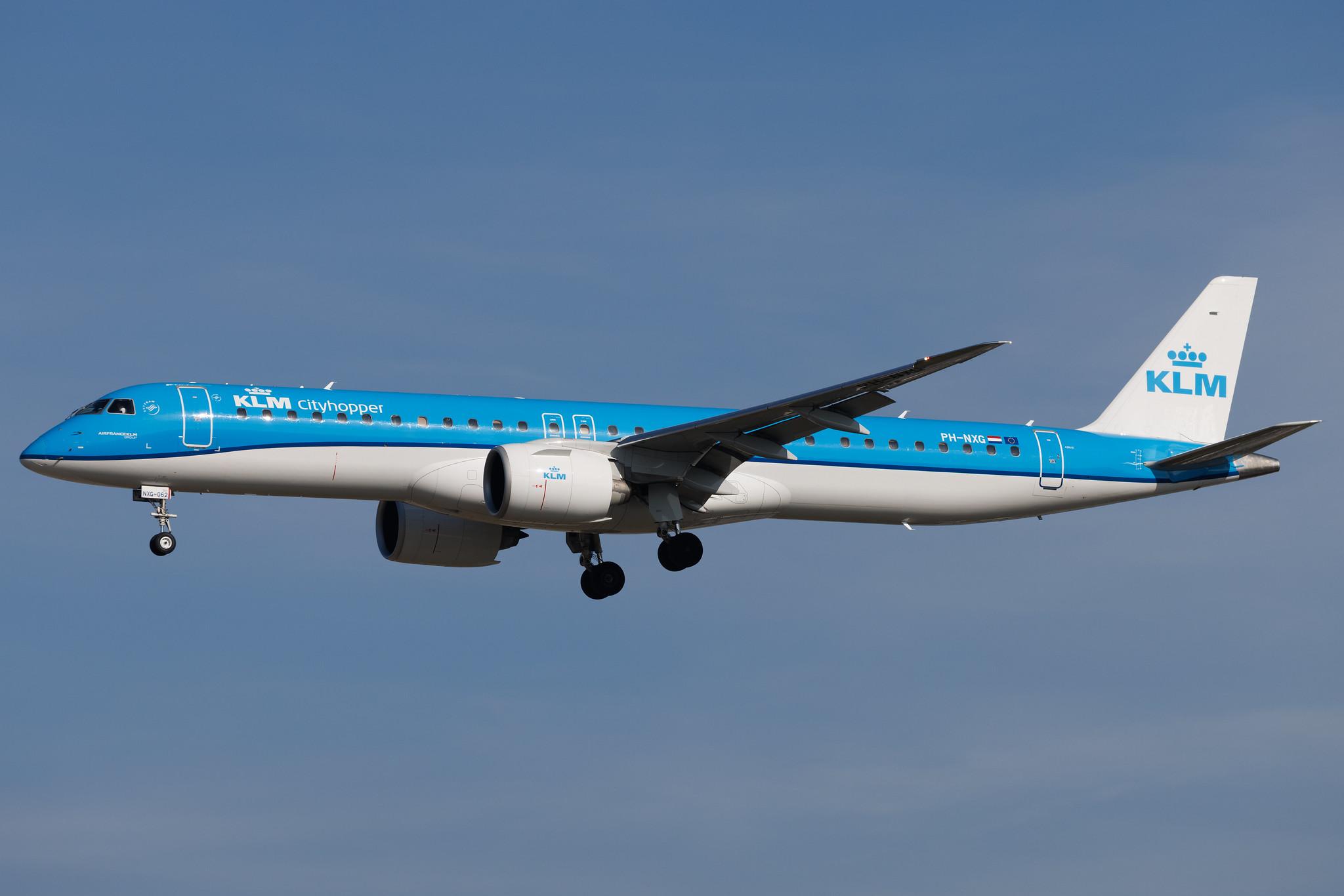 Frankfurt Airport: KLM (KL / KLM) | Operator: KLM Cityhopper | Embraer E195-E2 E295 | PH-NXG | MSN 19020062