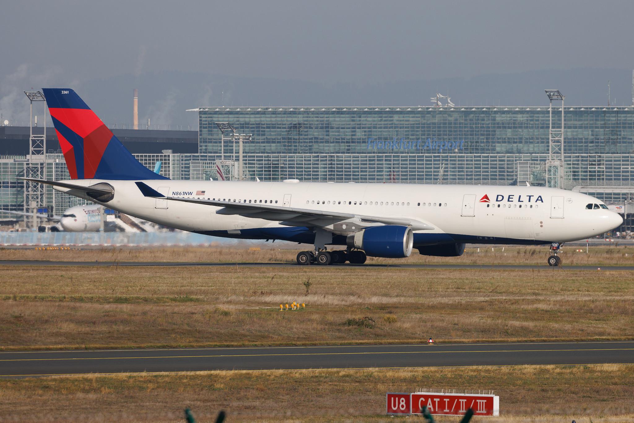 Frankfurt Airport: Delta Air Lines (DL / DAL) | Airbus A330-223 A332 | N861NW | MSN 0796