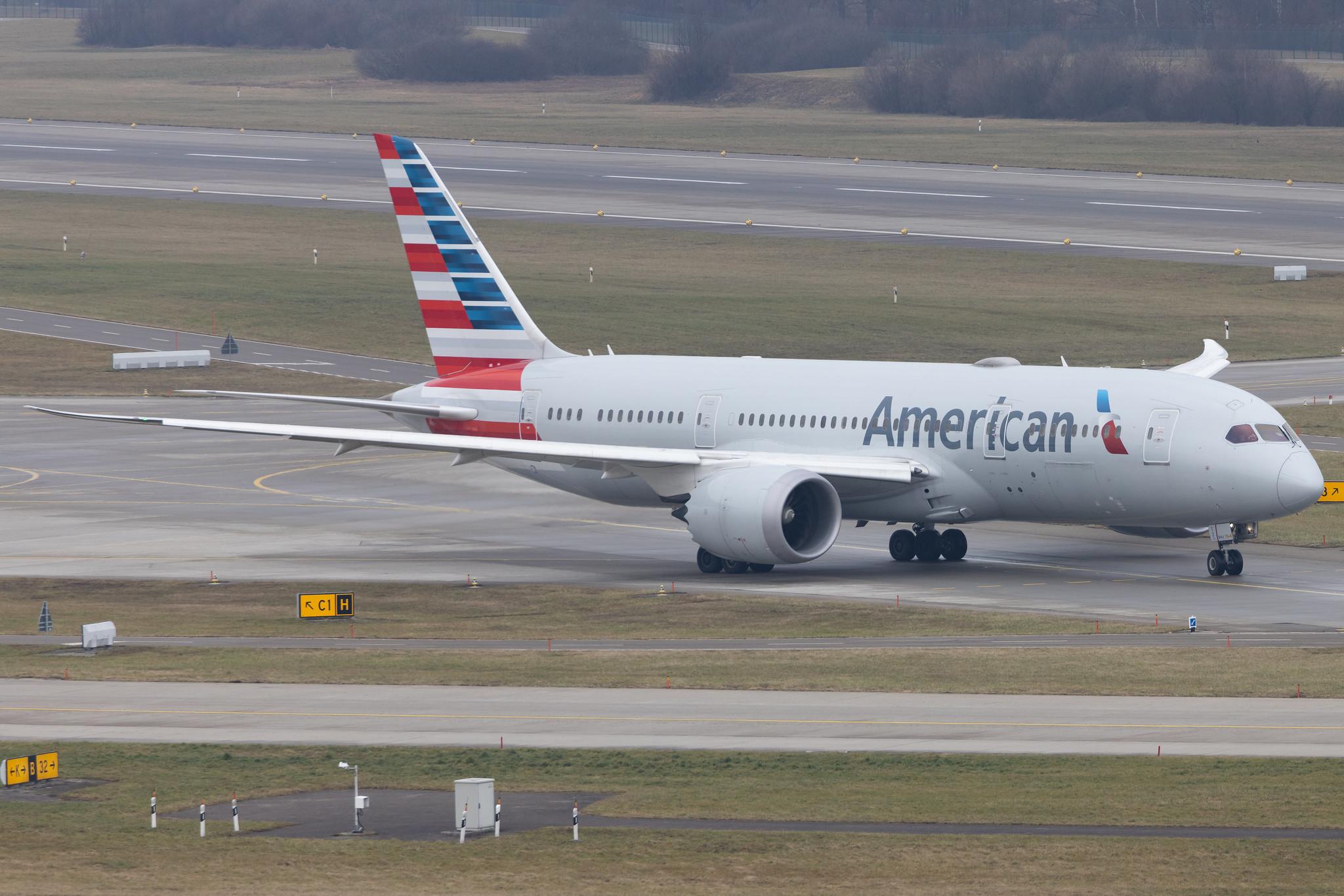 Flughafen Zürich: American Airlines (AA / AAL) | Boeing 787-8 Dreamliner B788 | N808AN | MSN 40626