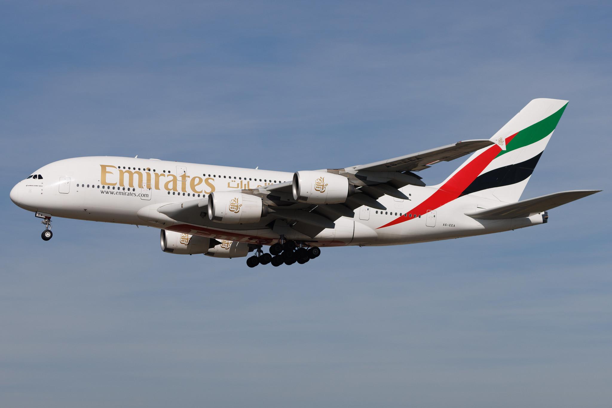 Frankfurt Airport: Emirates (EK / UAE) | Airbus A380-861 A388 | A6-EEA | MSN 108