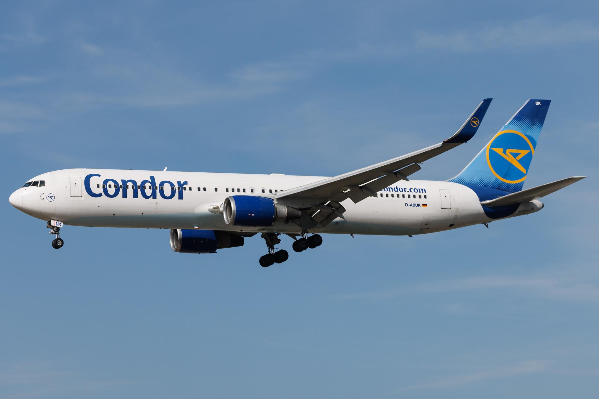 Frankfurt Airport: Condor (DE / CFG) | Boeing 767-343(ER) B763 | D-ABUK | MSN 30009