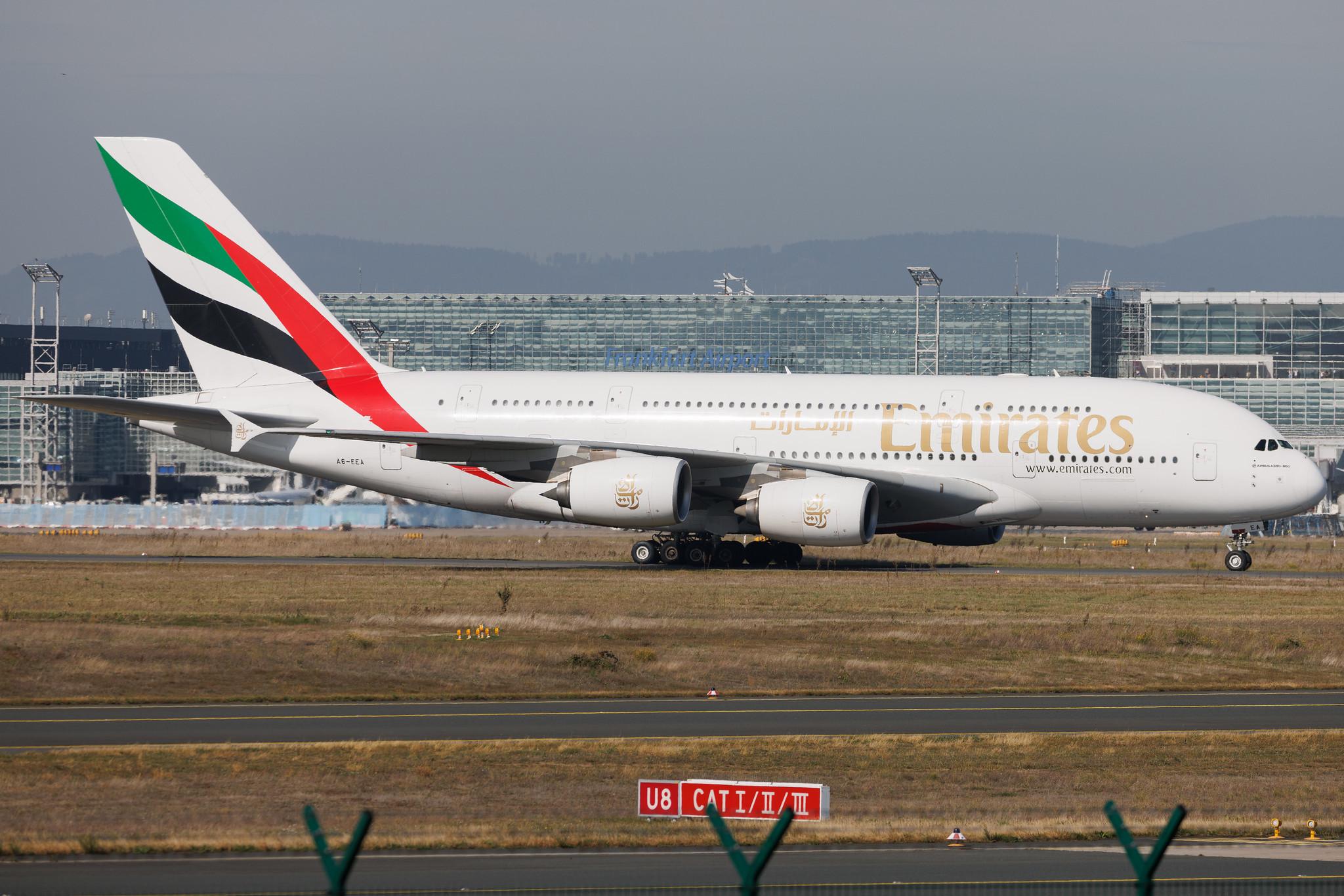 Frankfurt Airport: Emirates (EK / UAE) | Airbus A380-861 A388 | A6-EEA | MSN 108