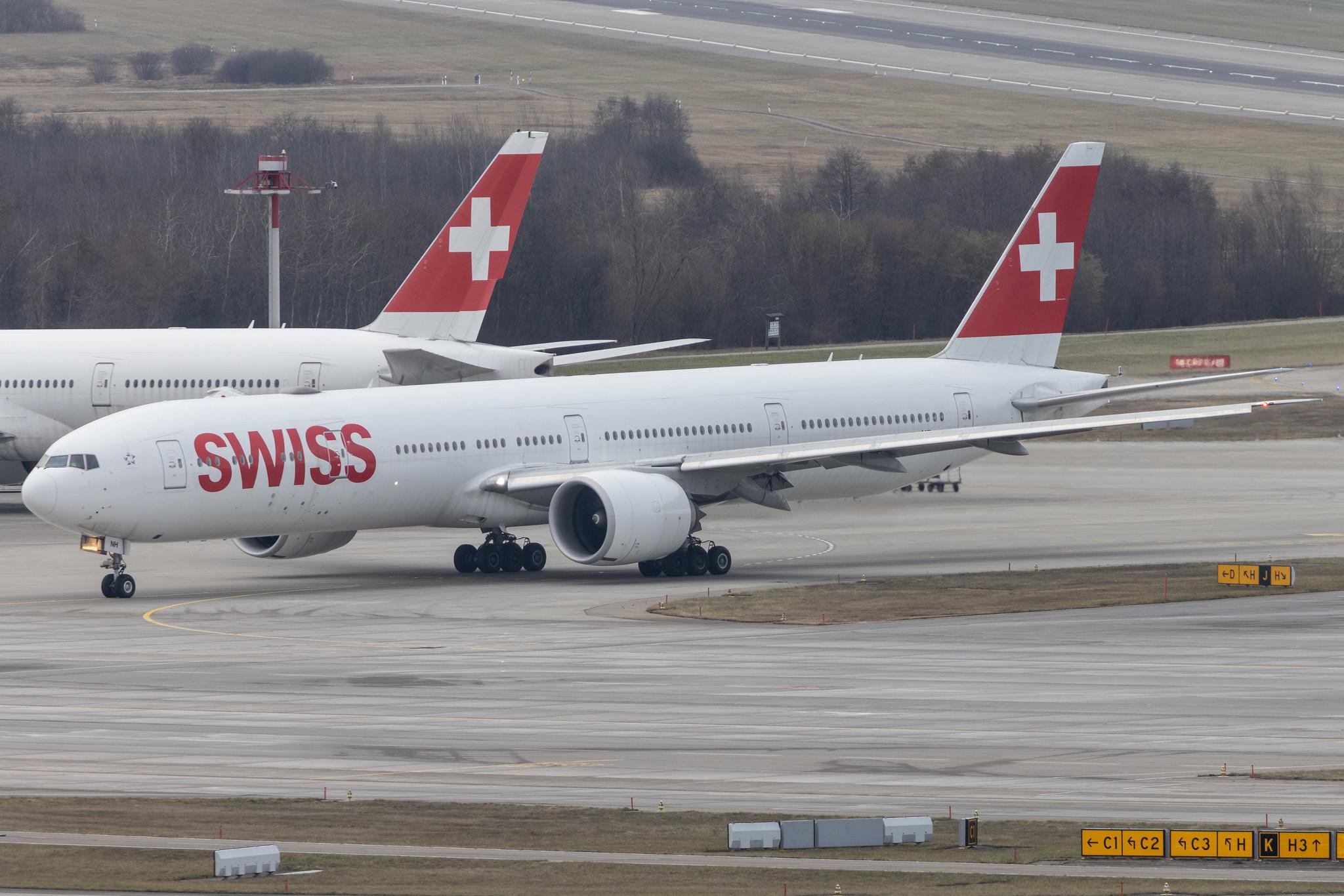Flughafen Zürich: Swiss (LX / SWR) |  Boeing 777-3DE(ER) B77W | HB-JNH | MSN 62753