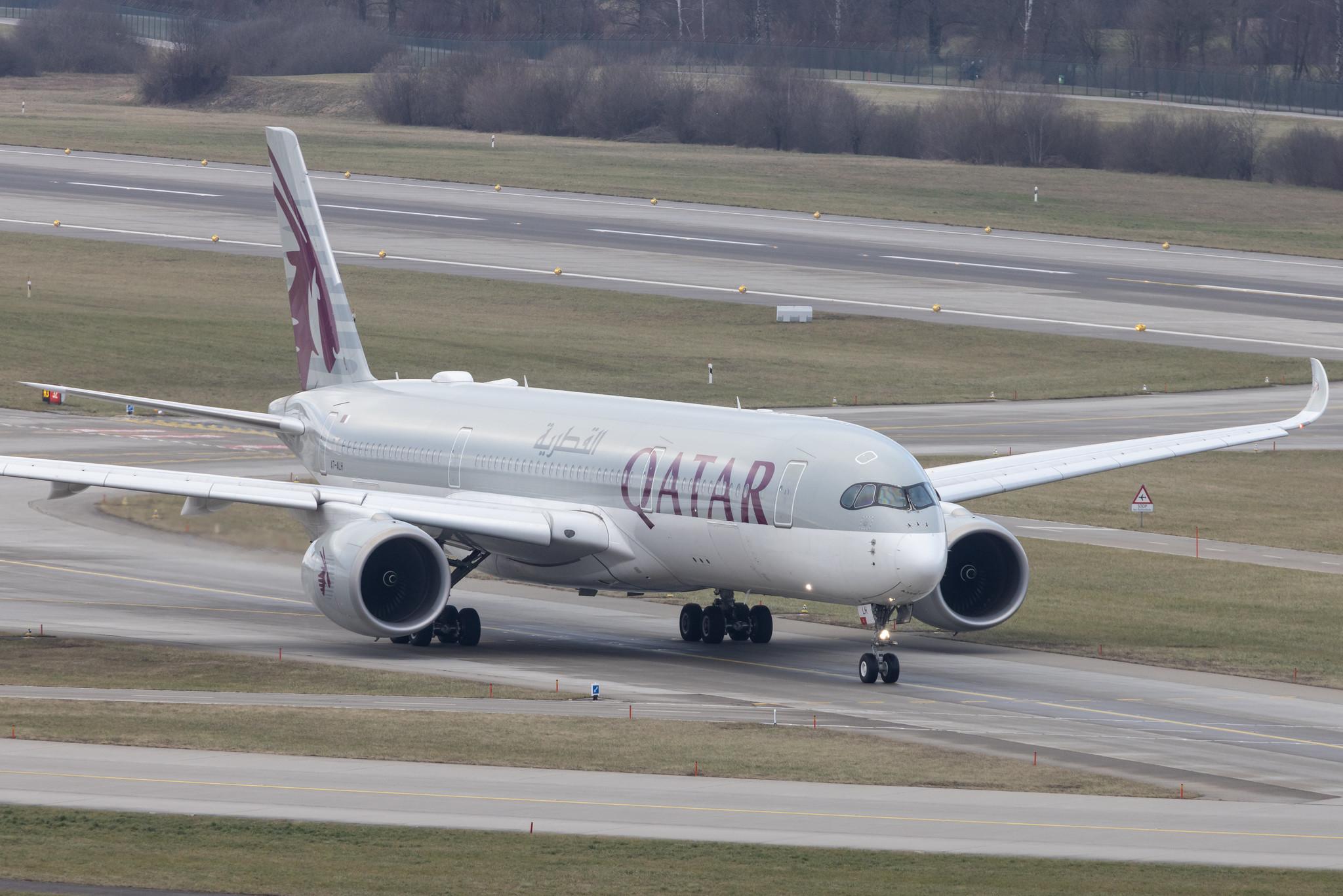 Flughafen Zürich: Qatar Airways (QR / QTR) |  Airbus A350-941 A359 | A7-ALH | MSN 012