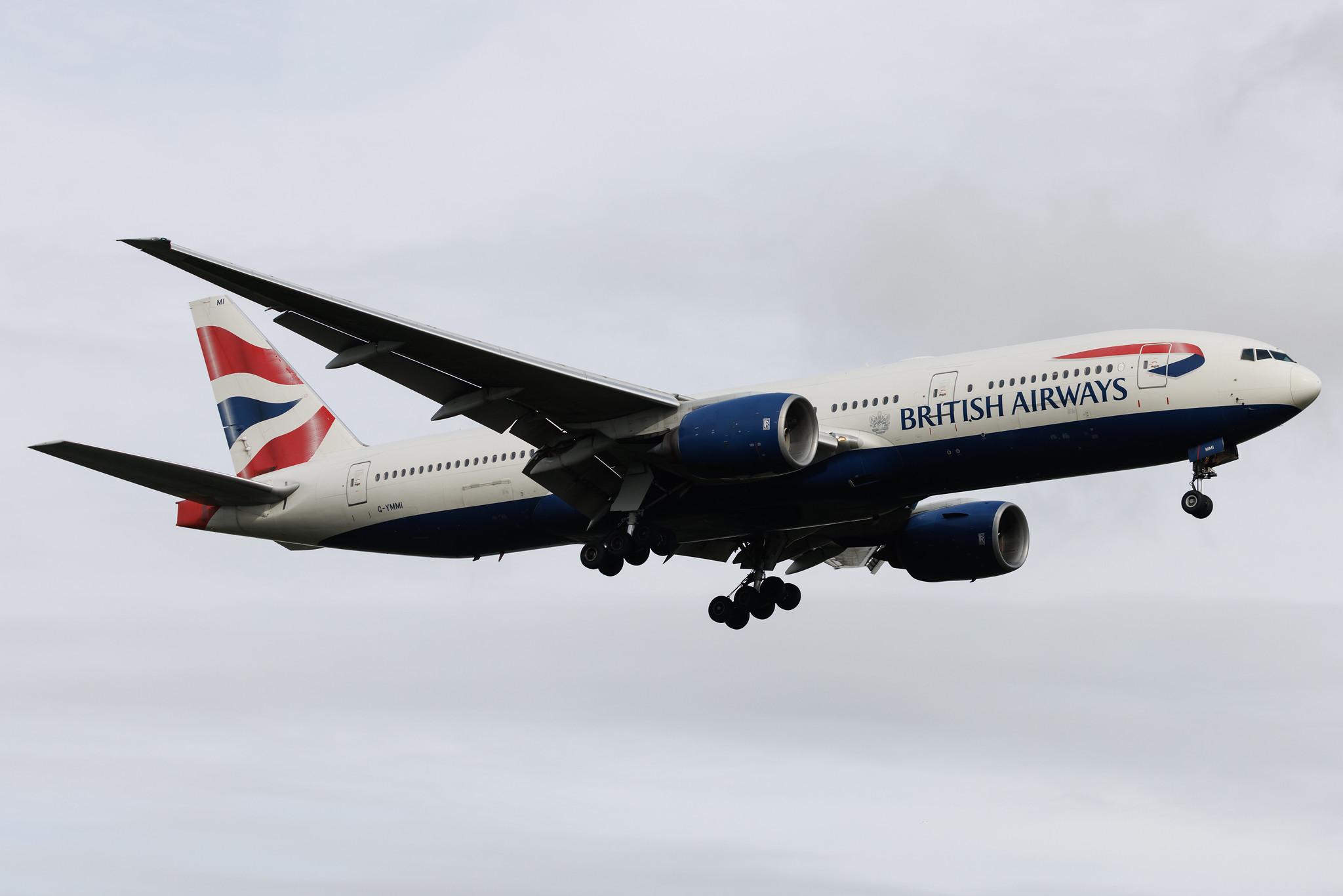 London Heathrow: British Airways (BA / BAW) | Boeing 777-236(ER) B772 | G-YMMI | MSN 30310