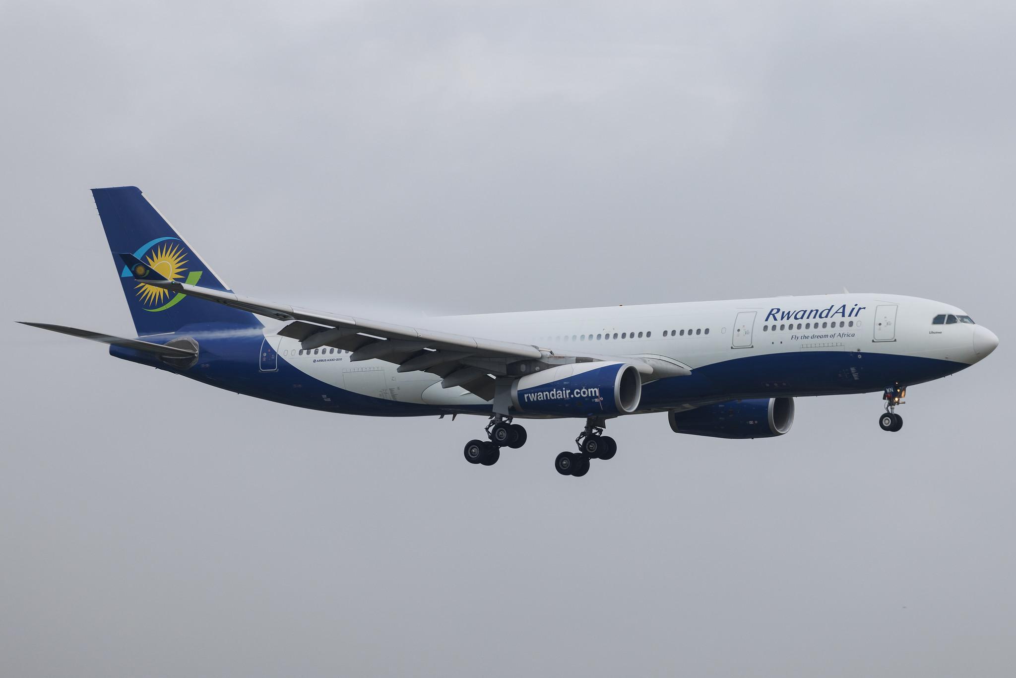 London Heathrow: RwandAir (WB / RWD) | Airbus A330-243 A332 | 9XR-WN | MSN 1741