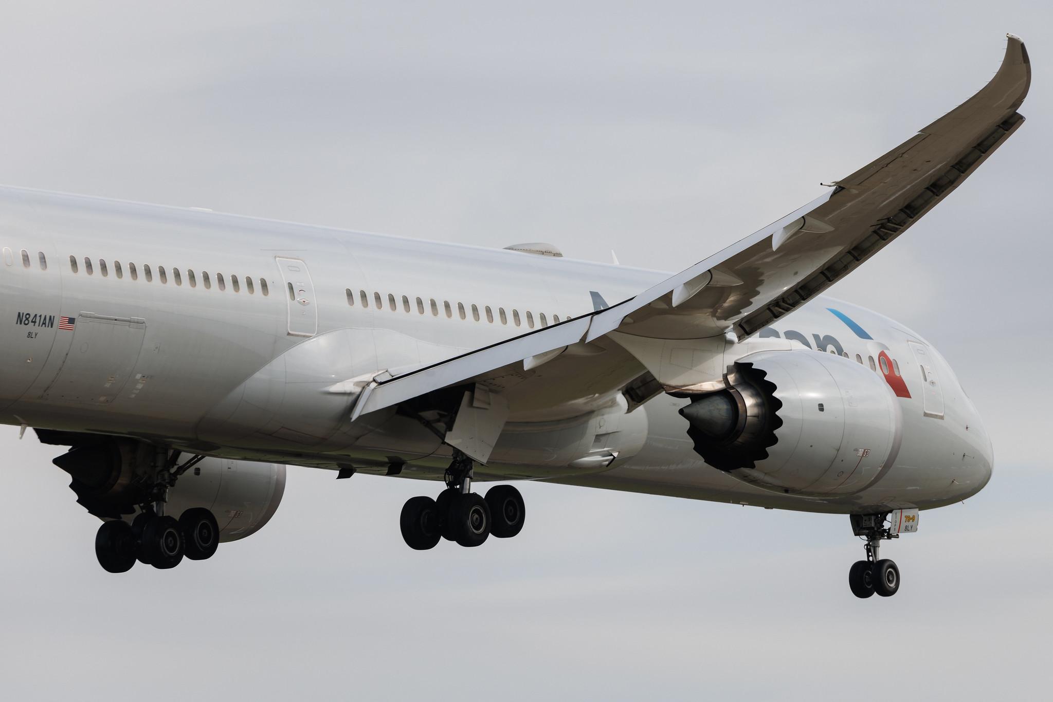 London Heathrow: American Airlines (AA / AAL) | Boeing 787-9 Dreamliner B789 | N841AN | MSN 40657