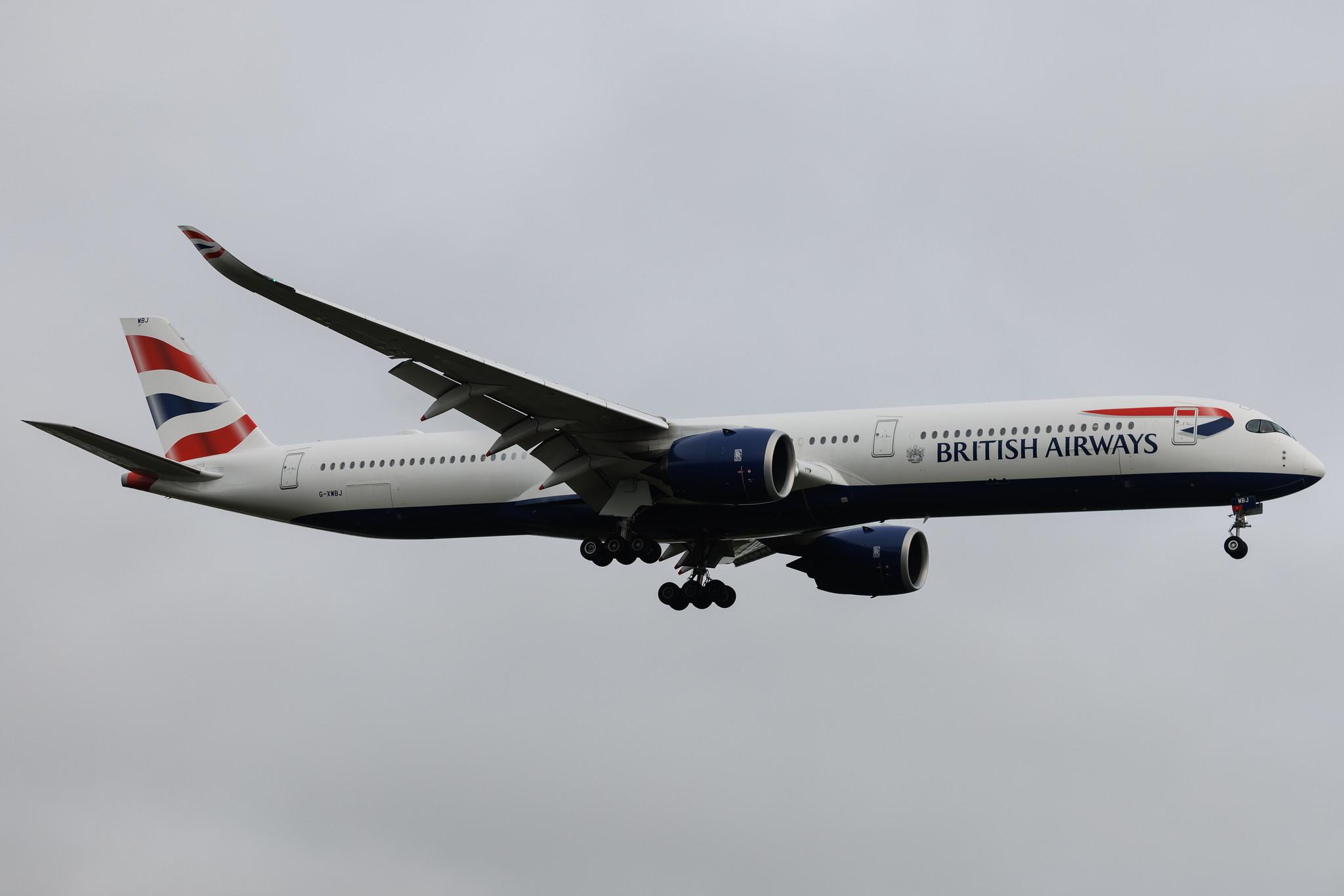 London Heathrow: British Airways (BA / BAW) | Airbus A350-1041 A35K | G-XWBJ | MSN 490