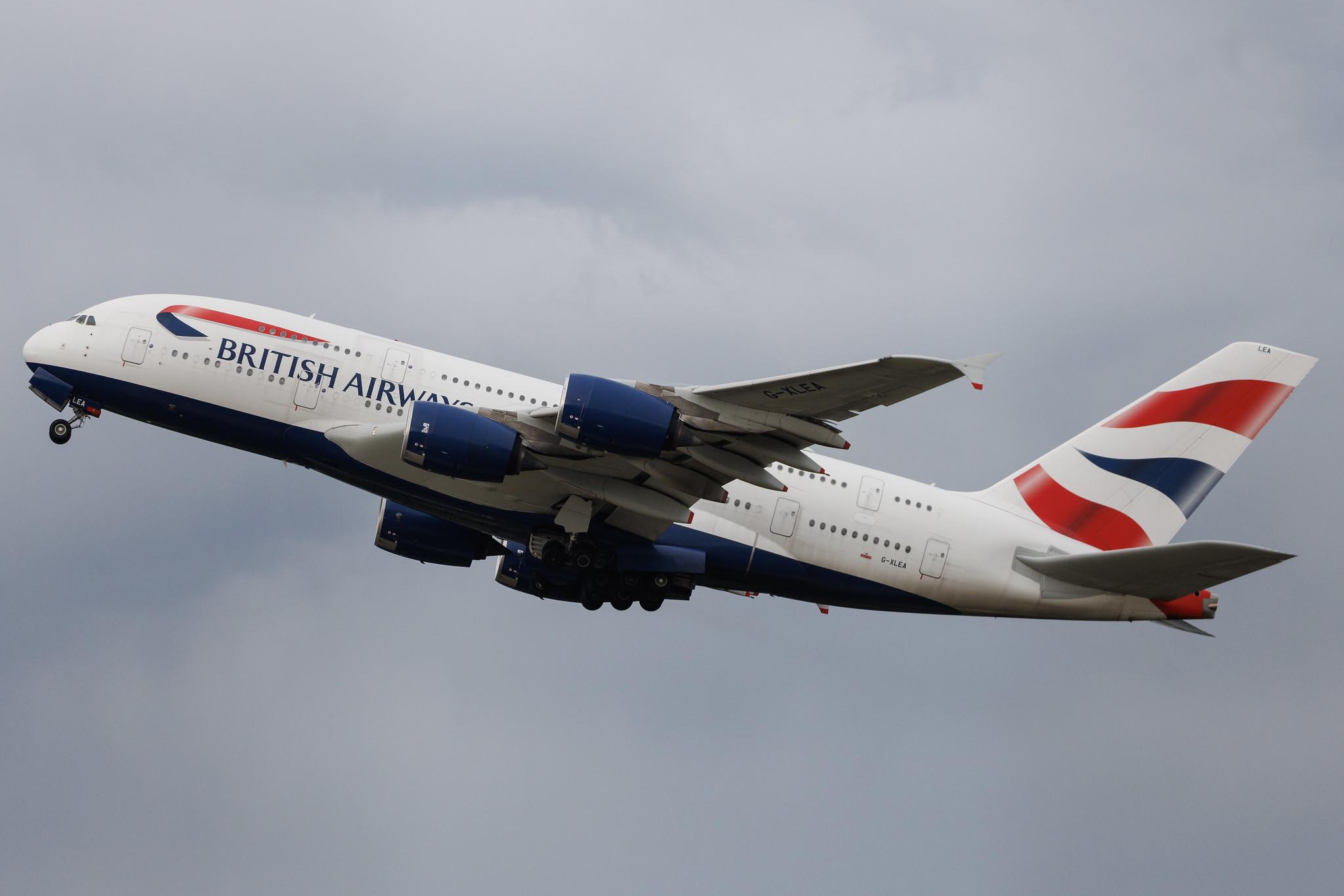 London Heathrow: British Airways (BA / BAW) | Airbus A380-841 A388 | G-XLEA | MSN 095