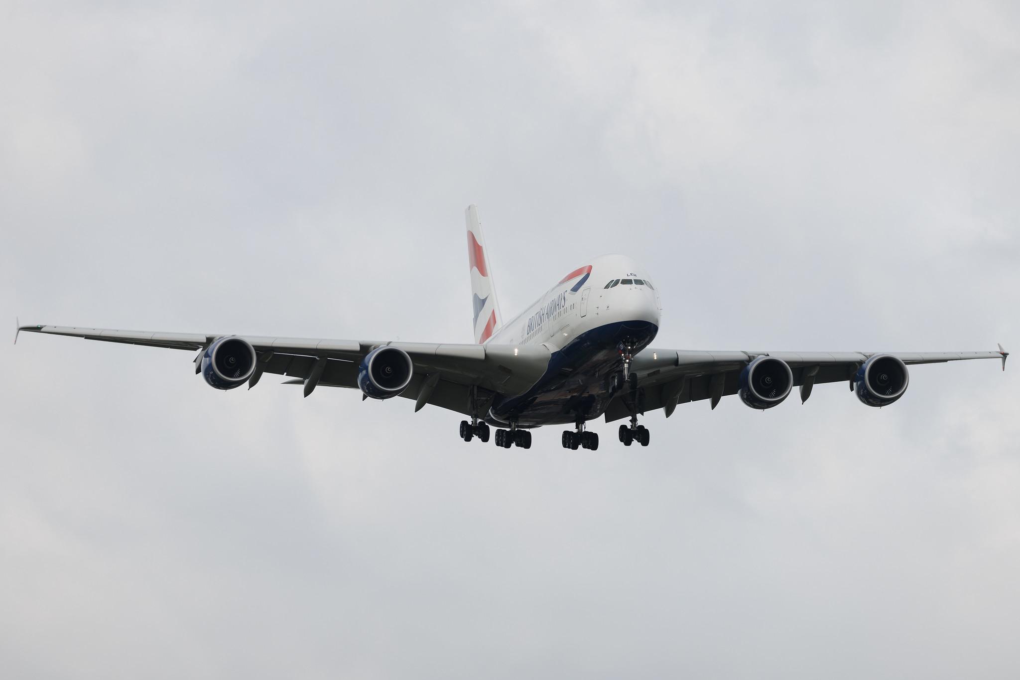 London Heathrow: British Airways (BA / BAW) | Airbus A380-841 A388 | G-XLEH | MSN 163