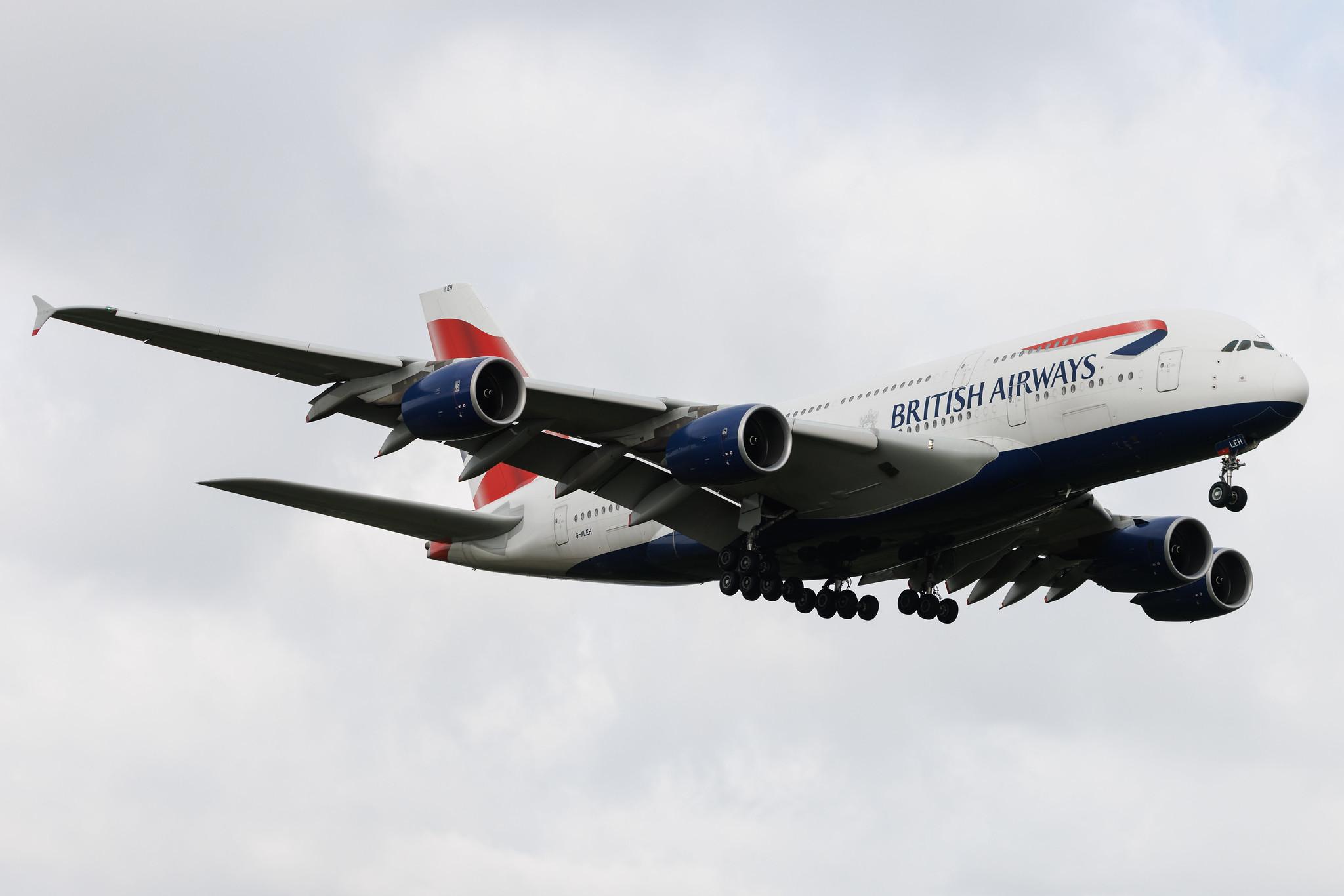 London Heathrow: British Airways (BA / BAW) | Airbus A380-841 A388 | G-XLEH | MSN 163