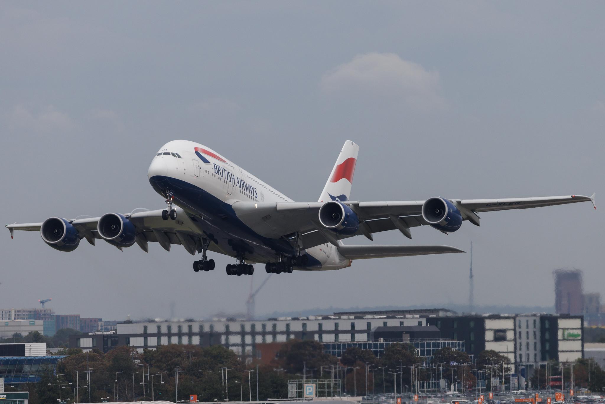 London Heathrow: British Airways (BA / BAW) | Airbus A380-841 A388 | G-XLEG | MSN 161