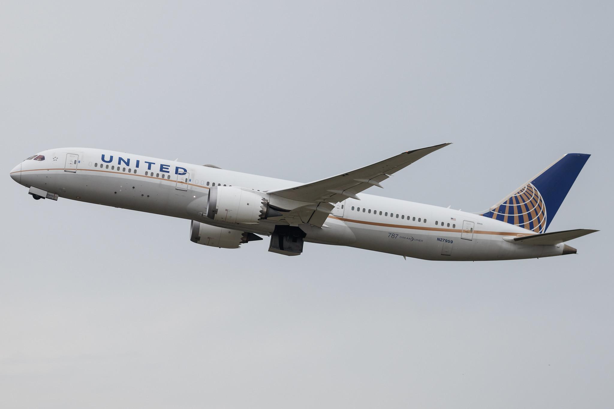 London Heathrow: United Airlines (UA / UAL) | Boeing 787-9 Dreamliner B789 | N27959 | MSN 36407