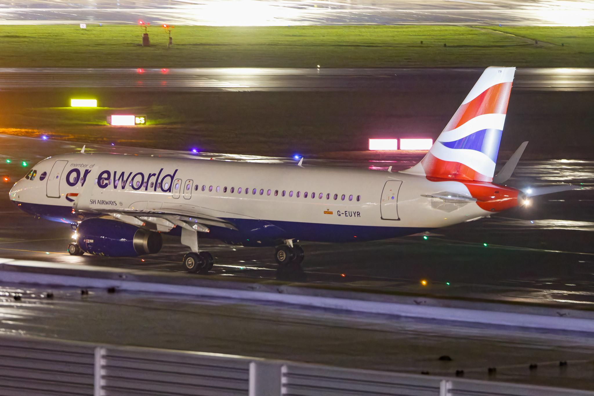 Hamburg Airport: British Airways (BA / BAW) | Livery: One World Livery | Airbus A320-232 A320 | G-EUYR | MSN 5856