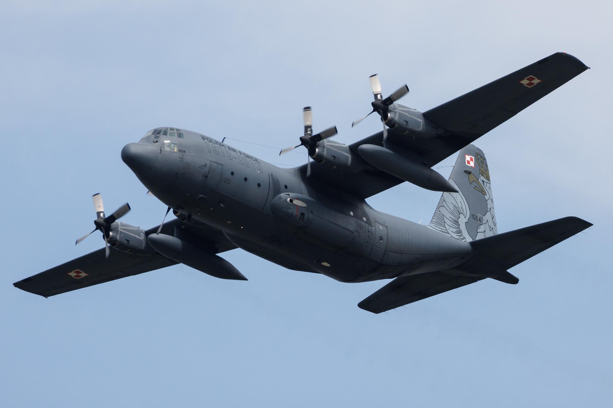 AIR SHOW Radom: Polish Air Force (/ PLF) | Lockheed C-130E Hercules (L-382) C130 | 1504 | MSN 382-4435