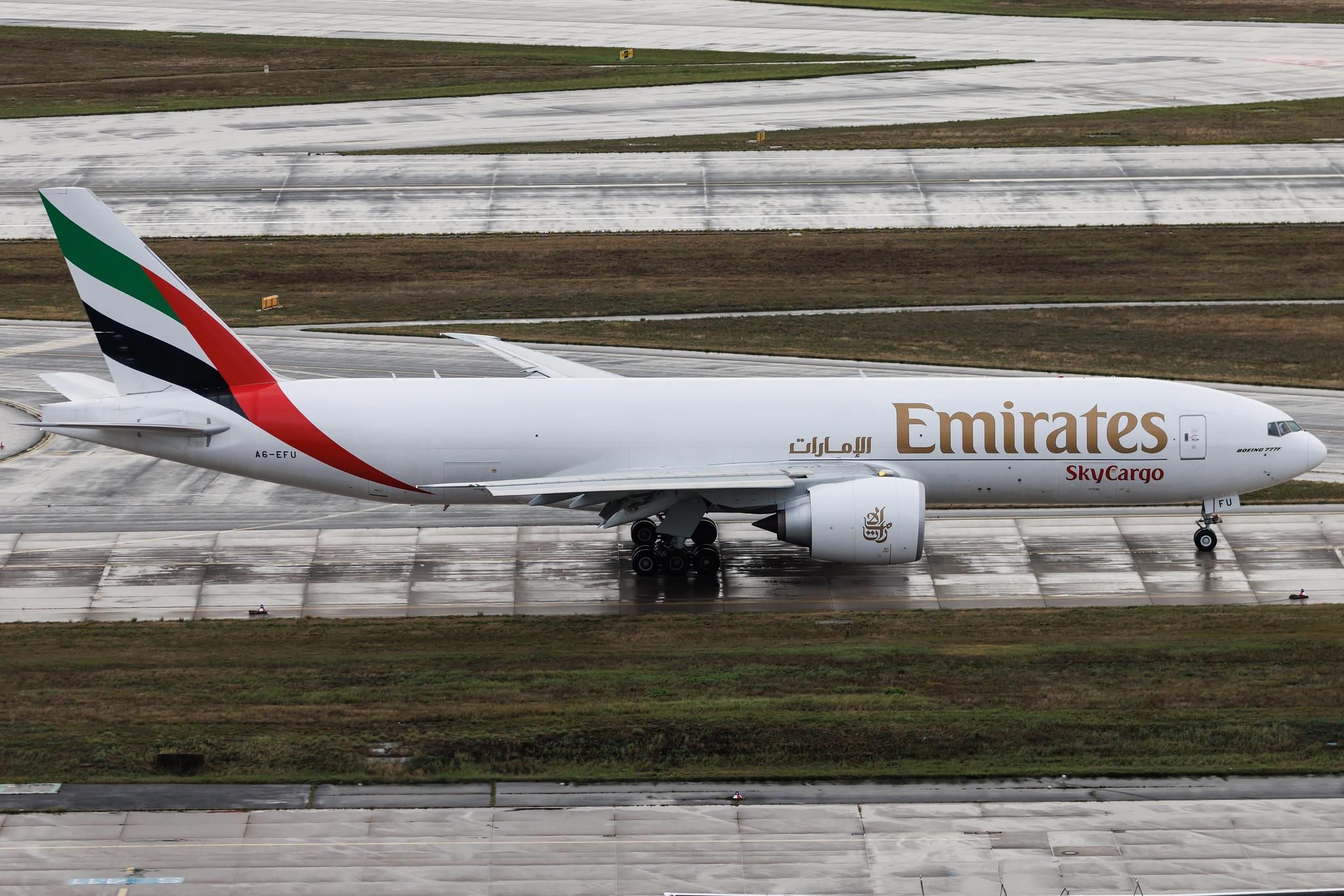 Frankfurt Airport: Emirates SkyCargo (EK / UAE) | Operator: Emirates | Boeing 777-F B77L | A6-EFU | MSN 67463