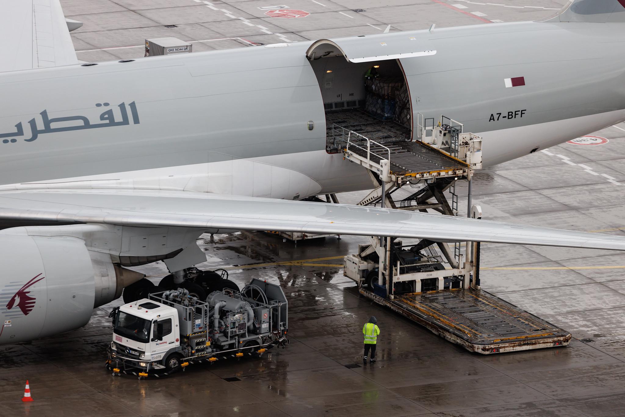 Frankfurt Airport: Qatar Cargo (QR / QTR) | Operator: Qatar Airways | Boeing 777-FDZ B77L | A7-BFF | MSN 39645