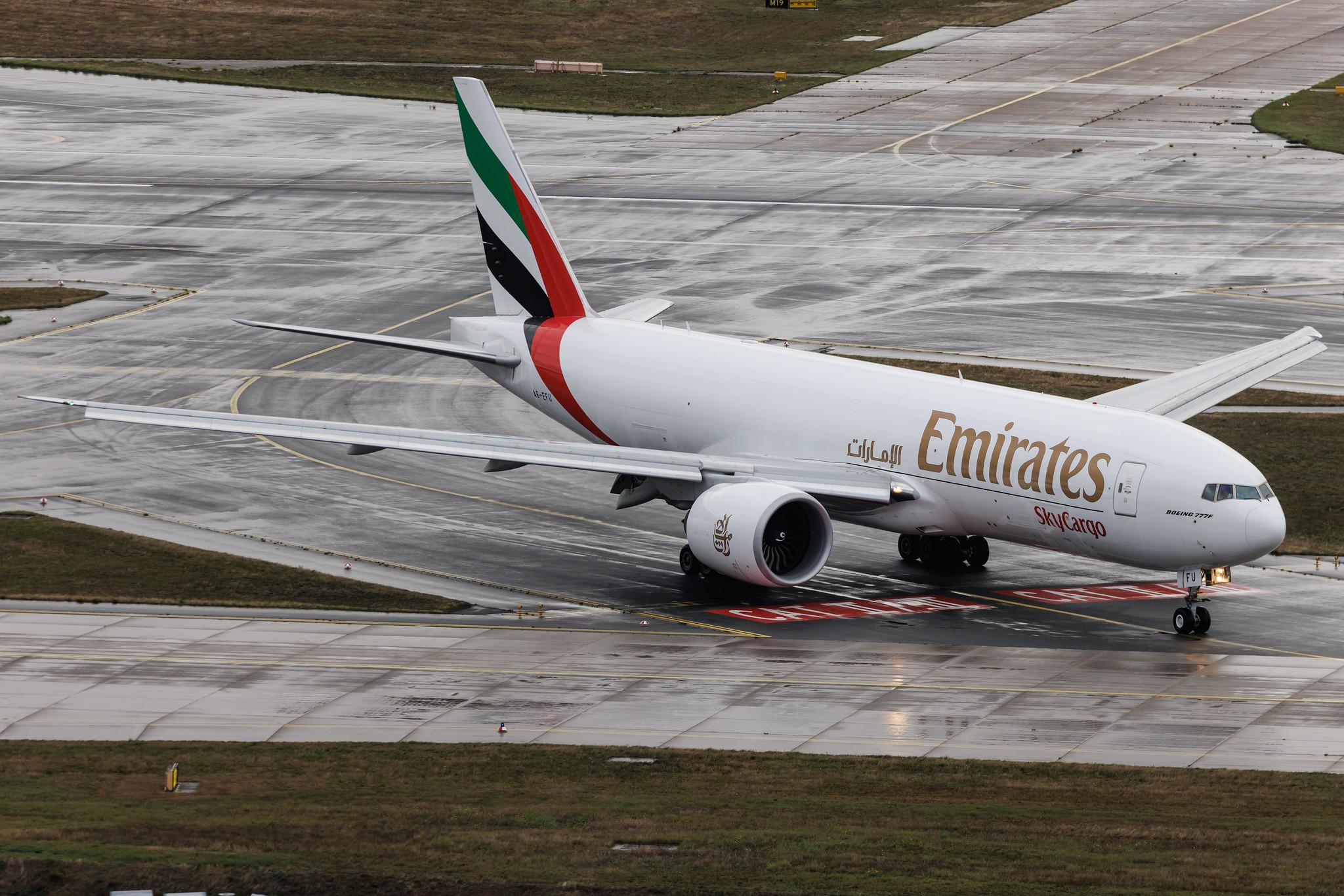 Frankfurt Airport: Emirates SkyCargo (EK / UAE) | Operator: Emirates | Boeing 777-F B77L | A6-EFU | MSN 67463