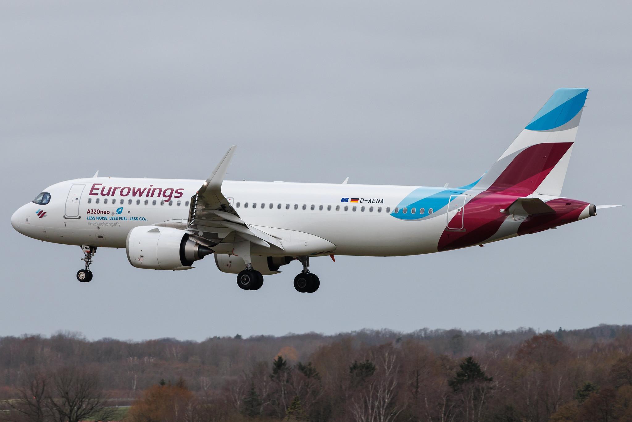 Hamburg Airport: Eurowings (EW / EWG) | Airbus A320-251N A20N | D-AENA | MSN 10758