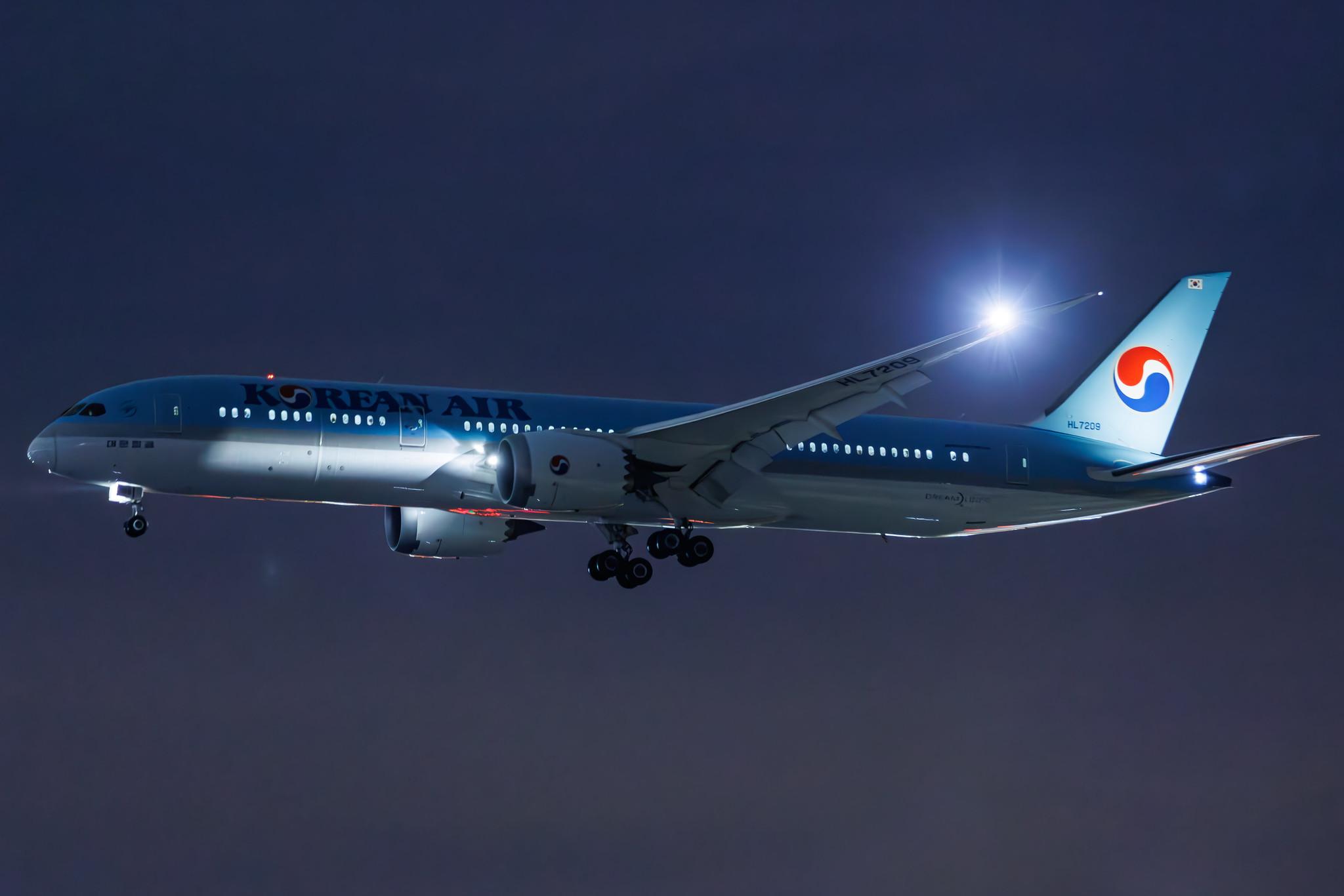 Frankfurt Airport: Korean Air (KE / KAL) | Boeing 787-9 Dreamliner B789 | HL7209 | MSN 34818