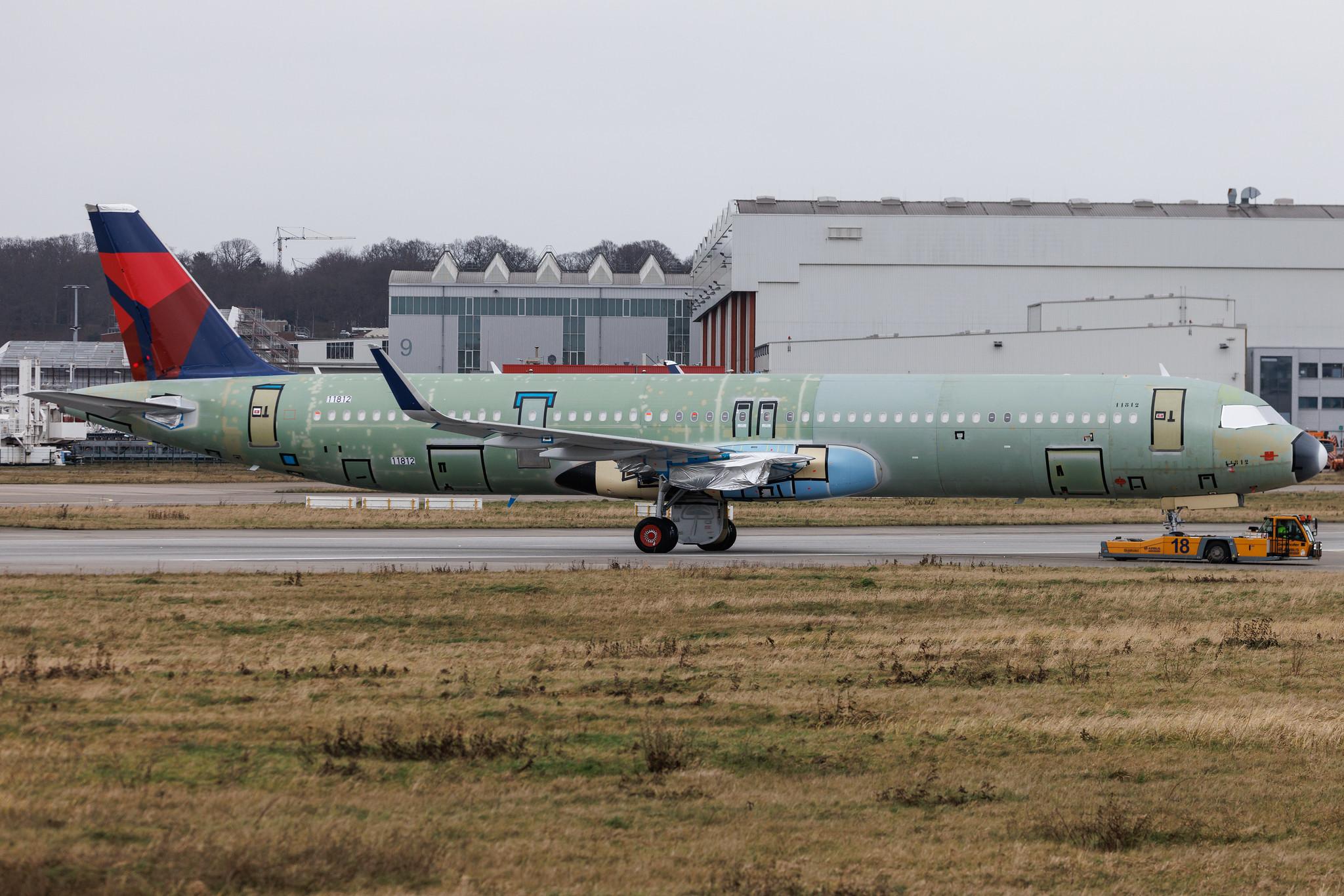 Hamburg Finkenwerder: Delta Air Lines (DL / DAL) | Airbus A321-271NX A21N | D-AZWT | N578DT | MSN 11812