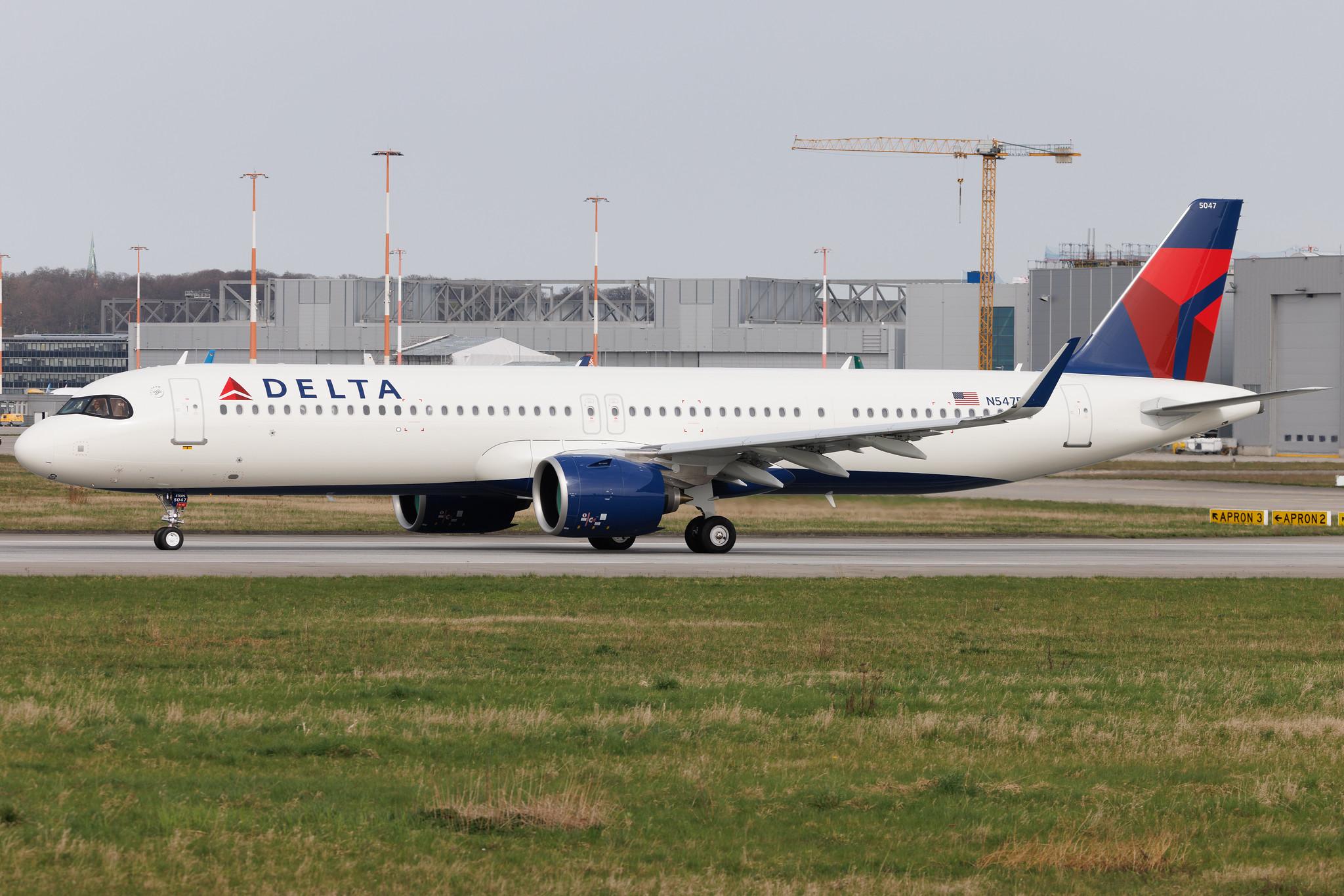 Hamburg Finkenwerder: Delta Air Lines (DL / DAL) | Airbus A321-271NX A21N | N547DE | MSN 11595