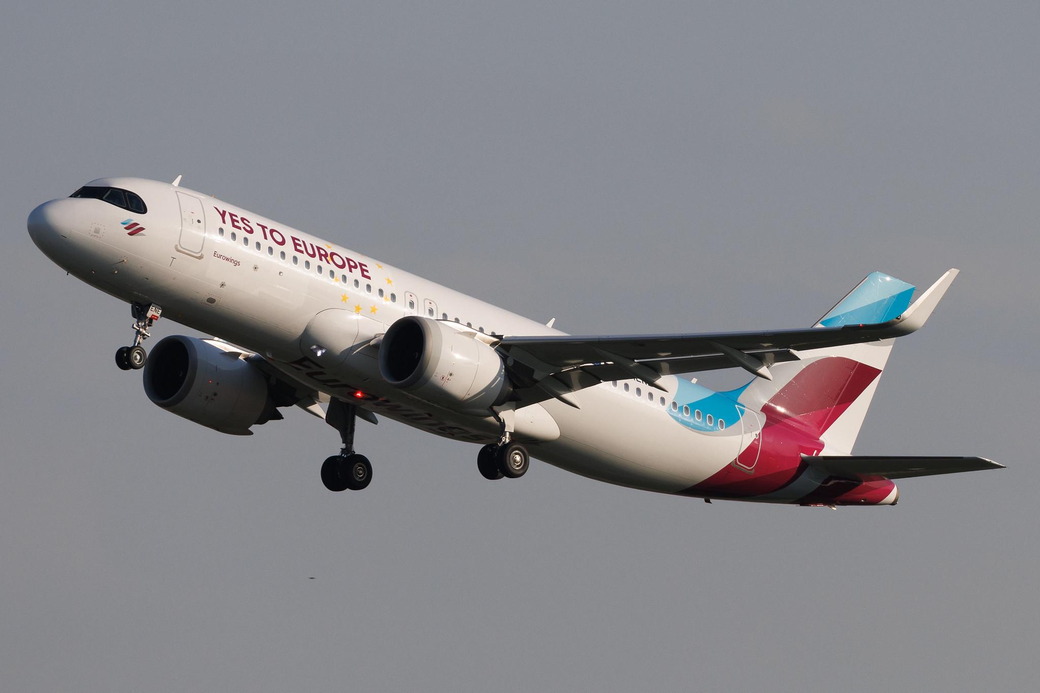 Hamburg Airport: Eurowings (EW / EWG) | Livery: Yes To Europe Livery | Airbus A320-251N A20N | D-AENE | MSN 10932