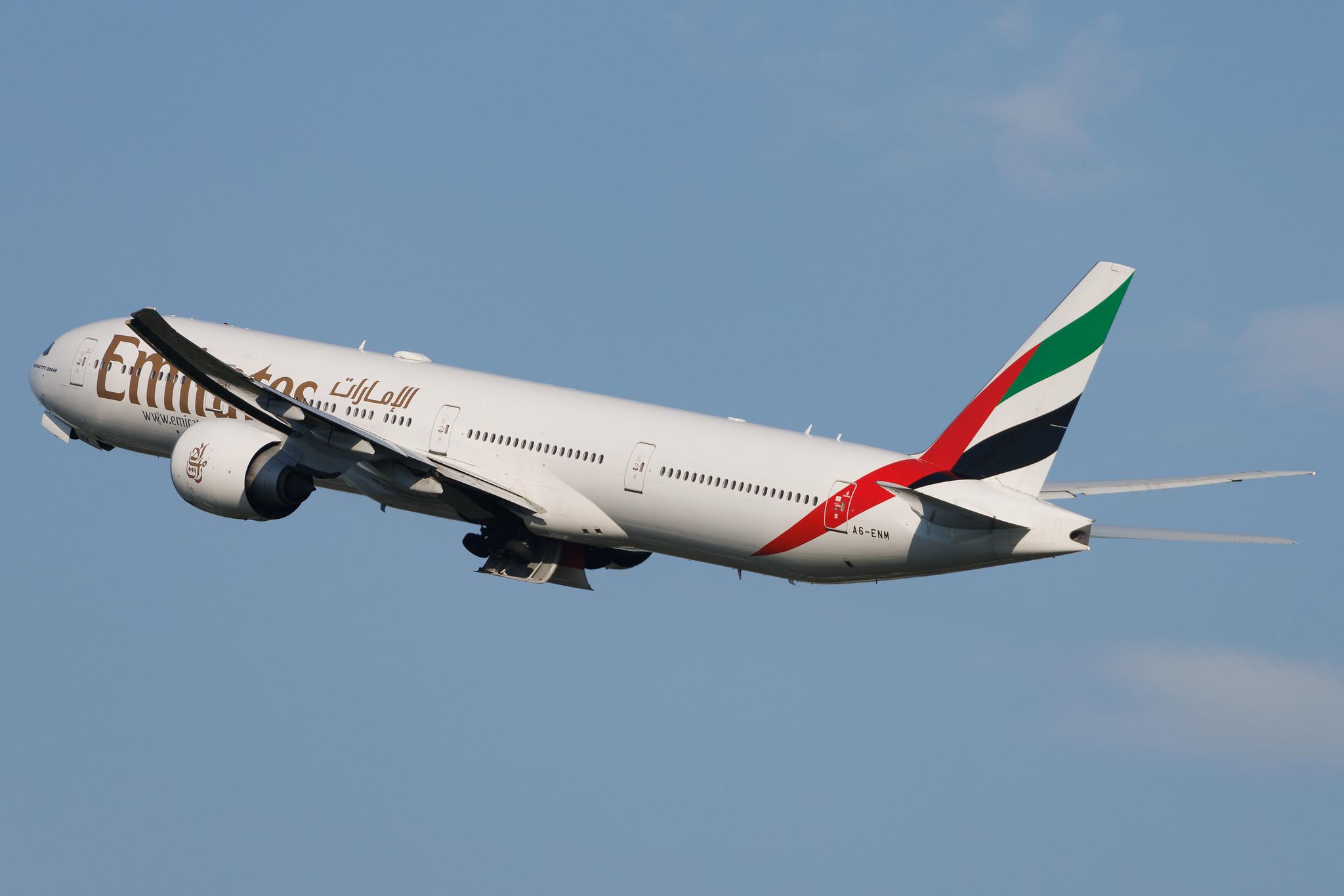 Hamburg Airport: Emirates (EK / UAE) | Boeing 777-31H(ER) B77W | A6-ENM | MSN 41359