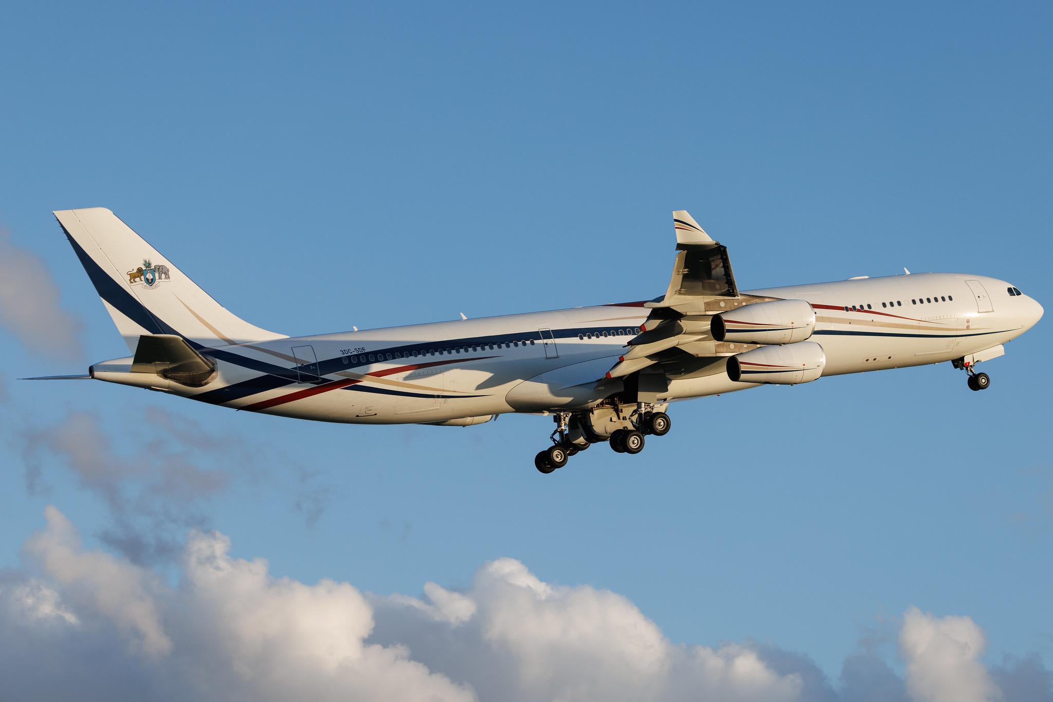 Hamburg Airport: Kingdom of Swaziland | Airbus A340-313 A343 | 3DC-SDF | MSN 406