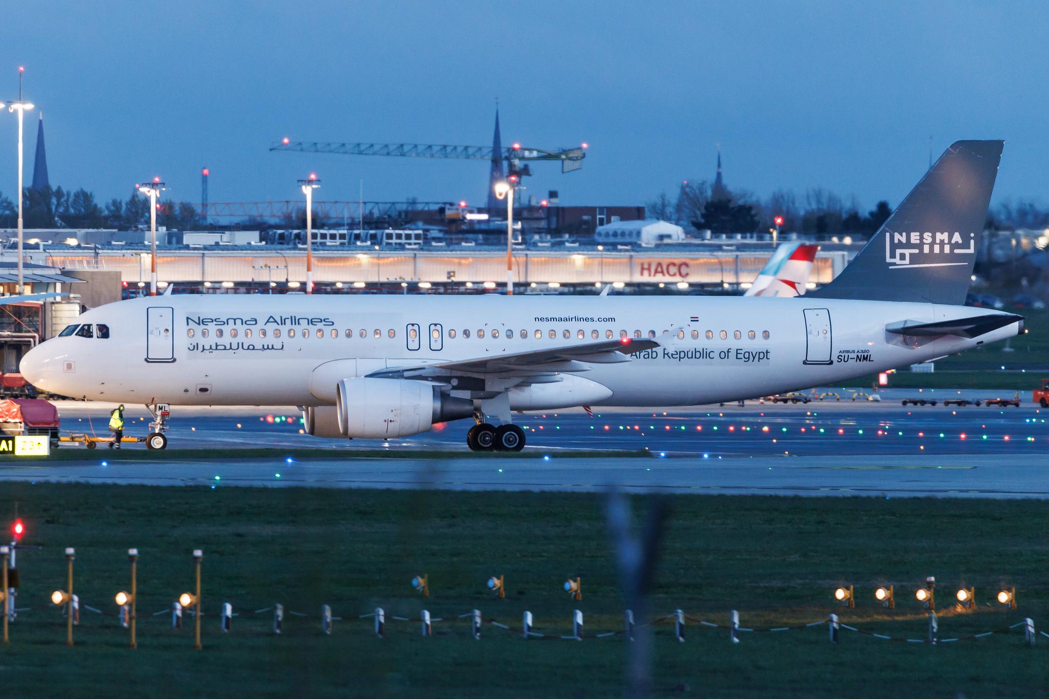 Hamburg Airport: Nesma Airlines (NE / NMA) | Airbus A320-214 A320 | SU-NML | MSN 05175