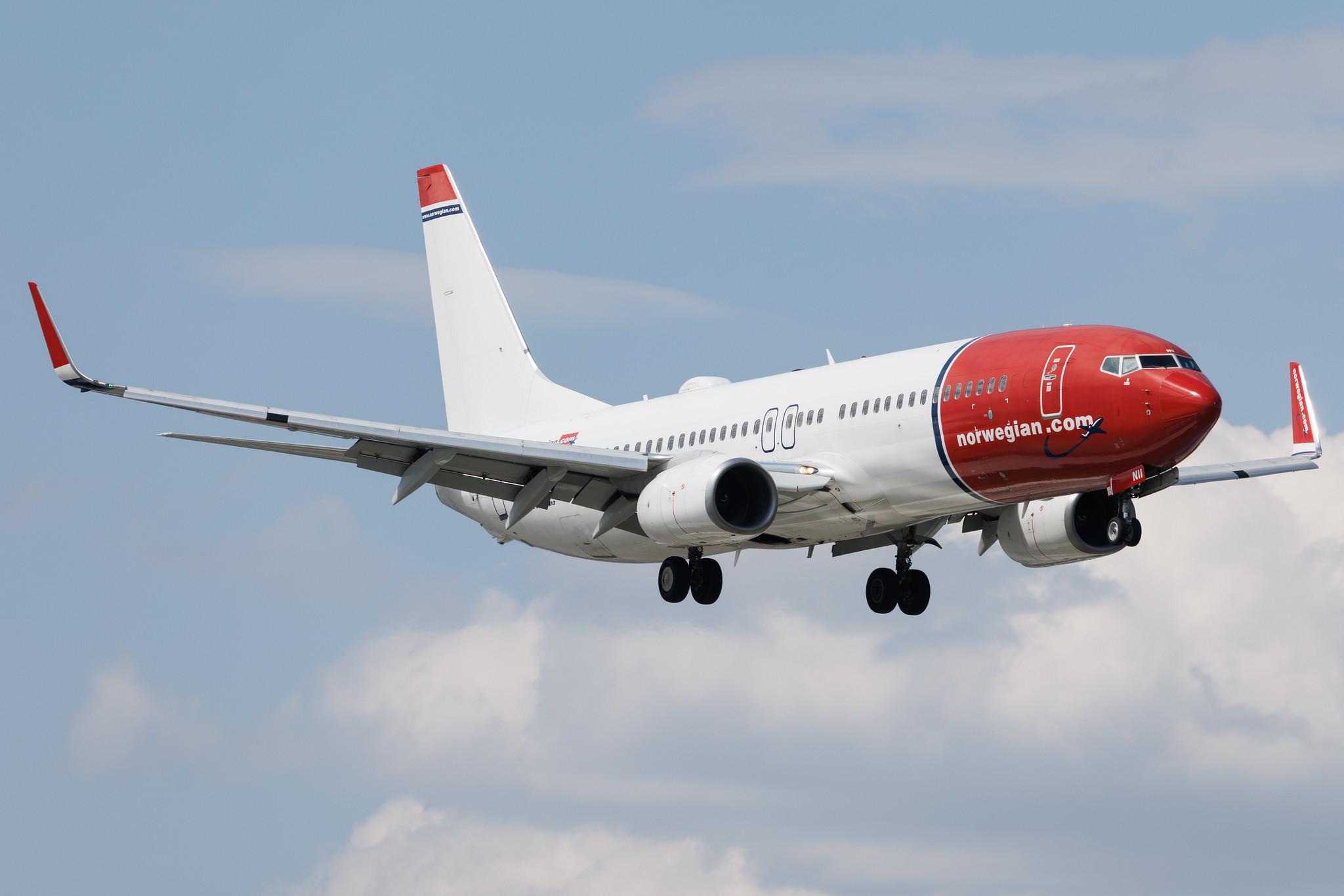Warsaw Chopin Airport: Norwegian (DY / NOZ) | Boeing 737-8JP B738 | LN-NII | MSN 43877