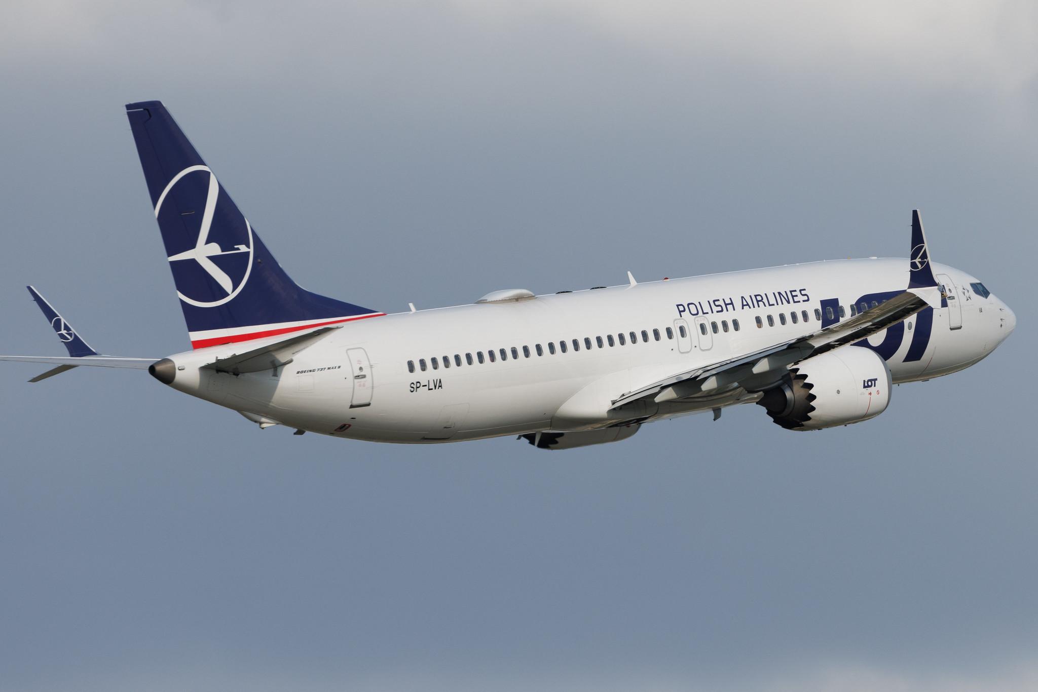 Warsaw Chopin Airport: LOT (LO / LOT) | Boeing 737 MAX 8 B38M | SP-LVA | MSN 64067