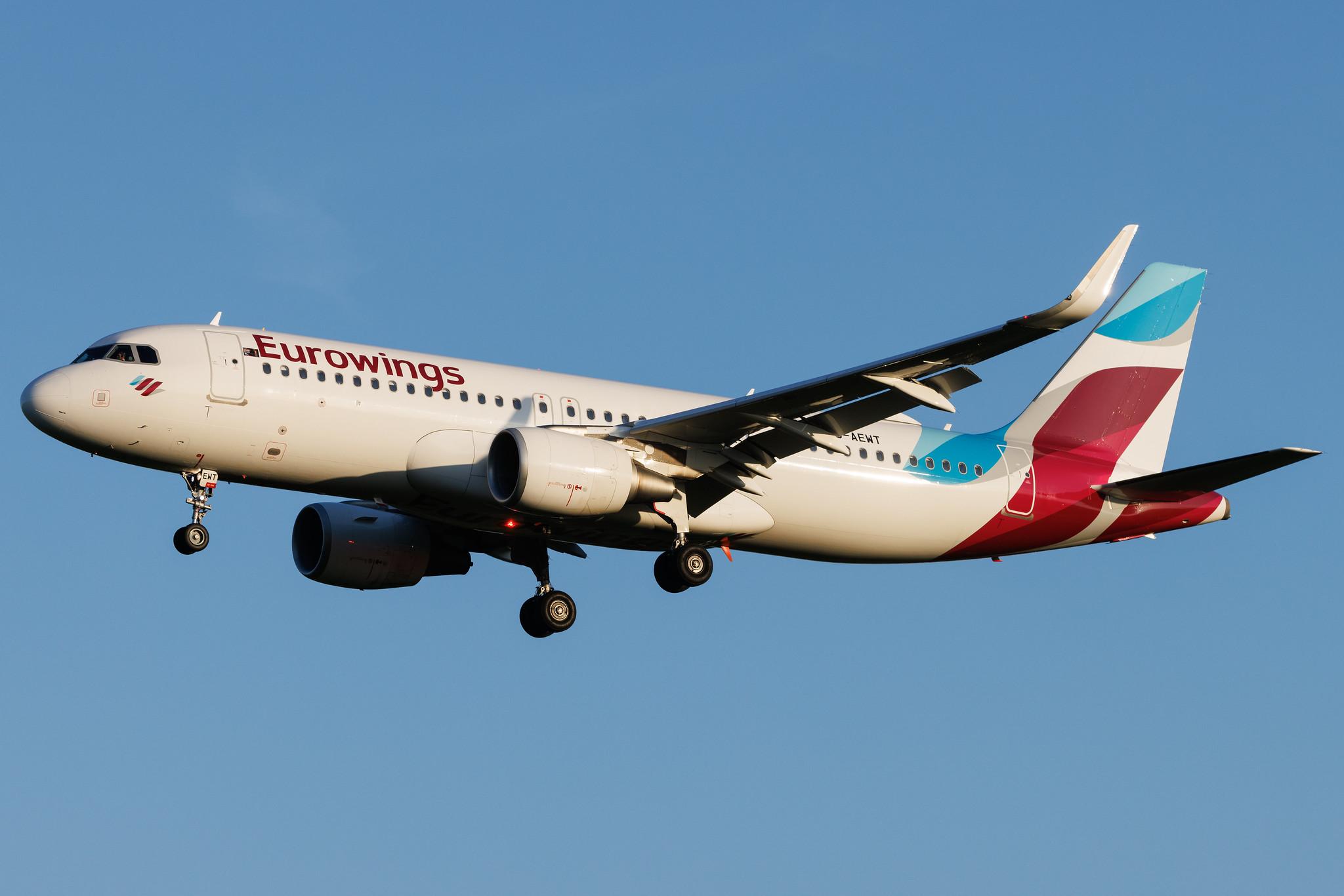 Hamburg Airport: Eurowings (EW / EWG) | Airbus A320-214 A320 | D-AEWT | MSN 7534