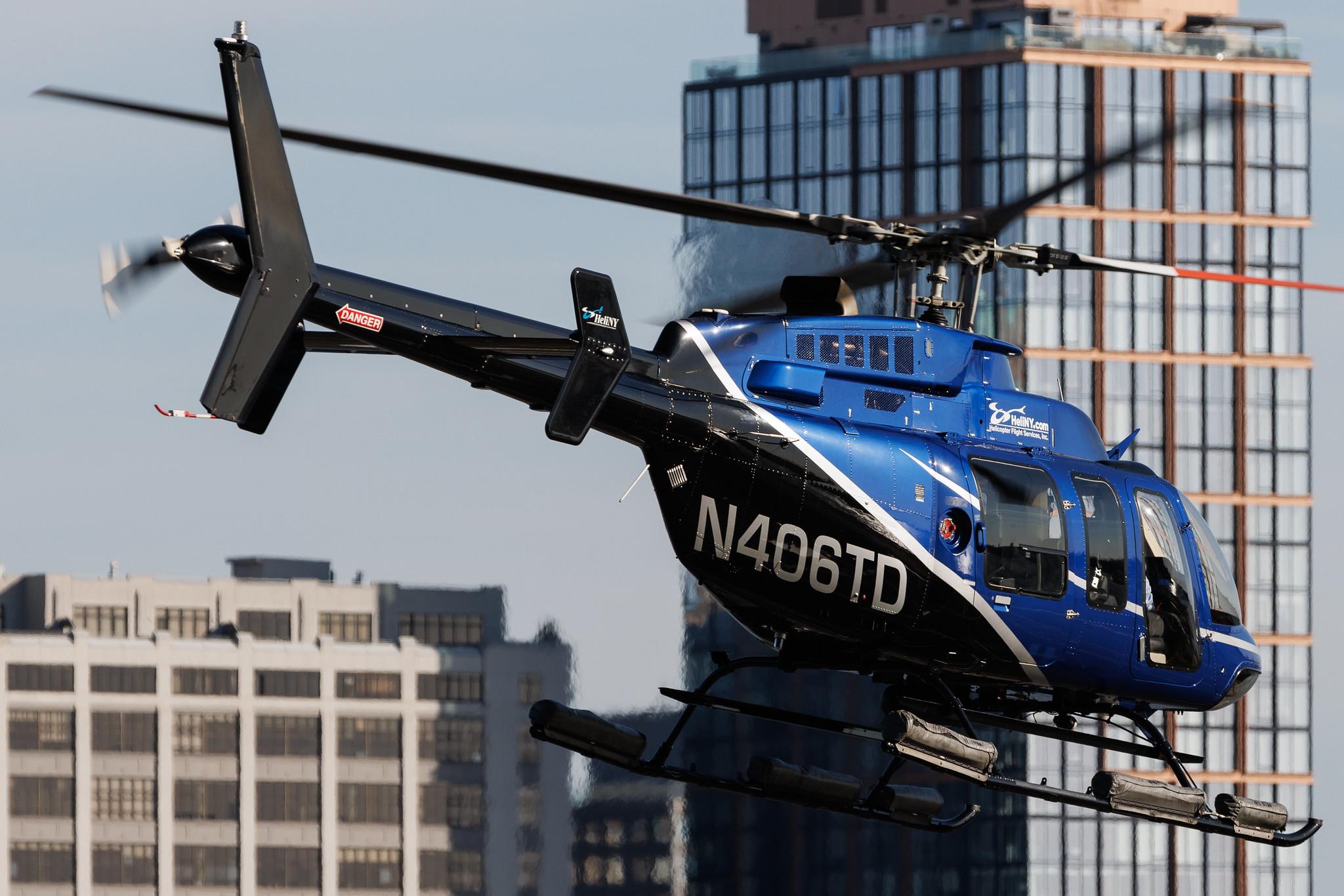 New York Downtown Manhattan Heliport: Helicopter Flight Services | Bell 407 B407 | N406TD | MSN 53745