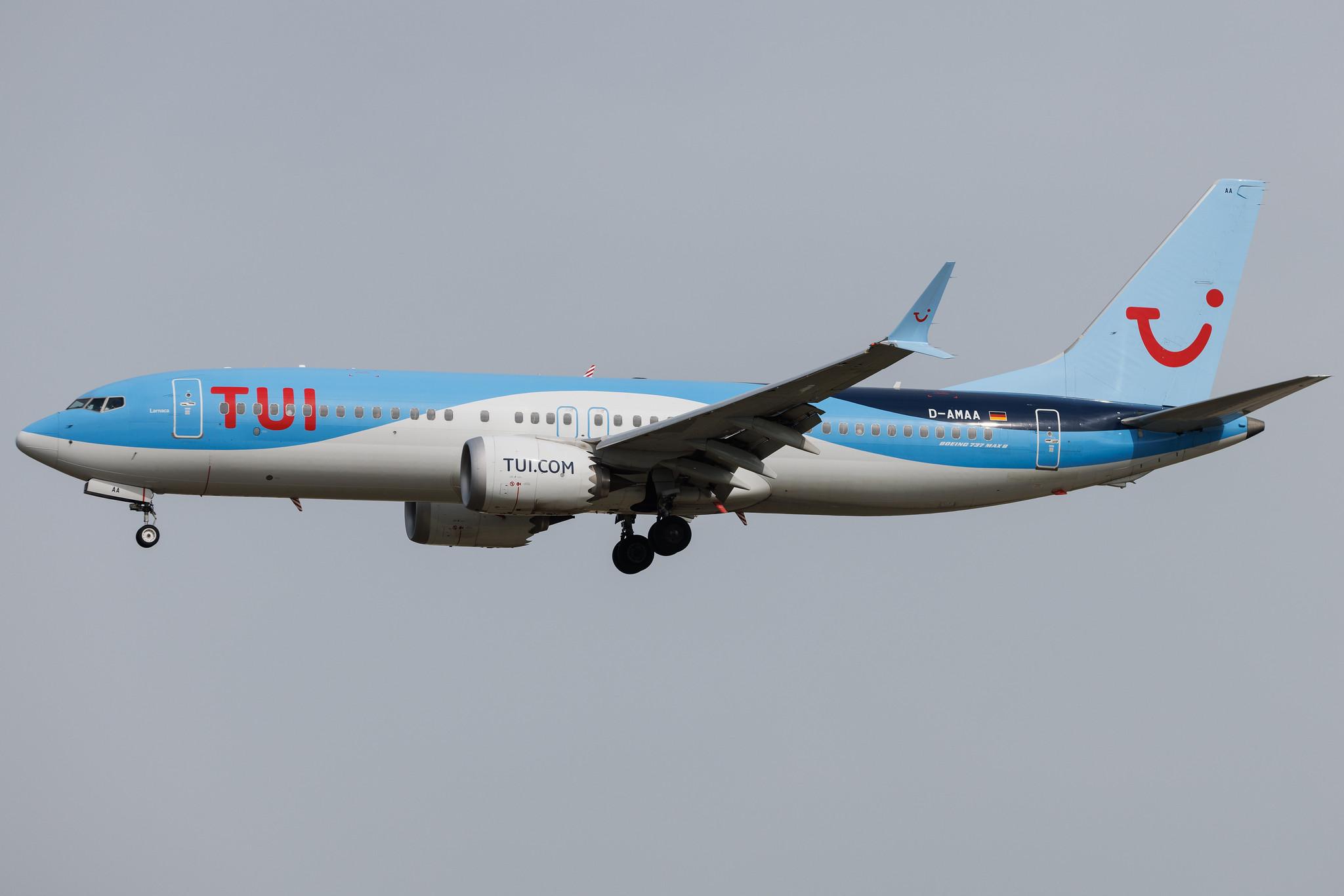 Frankfurt Airport: TUI (X3 / TUI) | Operator: TUI fly | Boeing 737 MAX 8 B38M | D-AMAA | MSN 44612