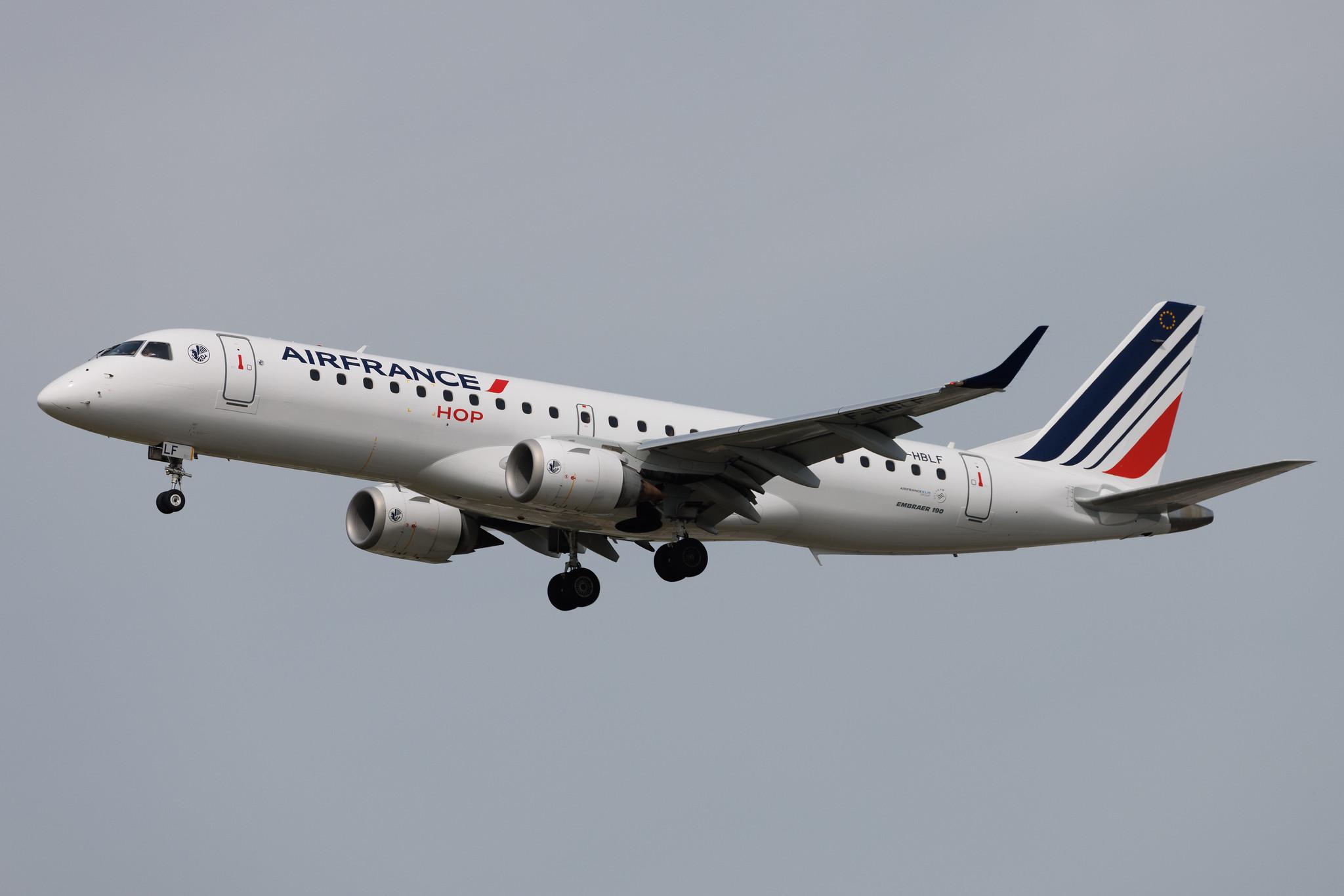 Frankfurt Airport: Air France (AF / AFR) | Operator: Air France Hop | Embraer E190LR E190 | F-HBLF | MSN 19000158