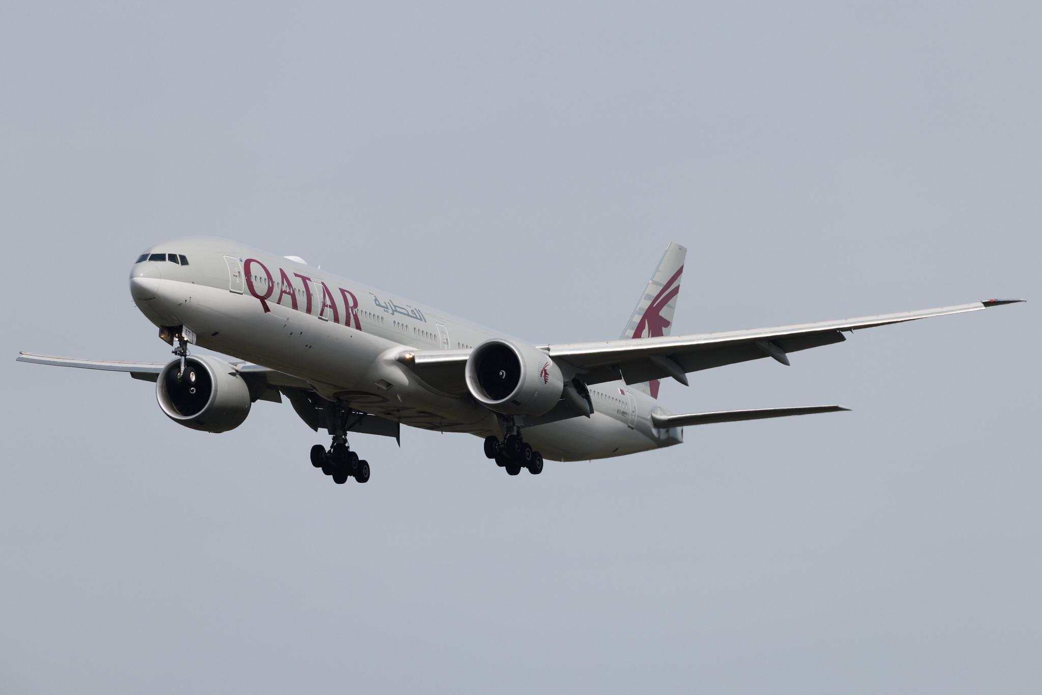 Frankfurt Airport: Qatar Airways (QR / QTR) | Boeing 777-3DZ(ER) B77W | A7-BET | MSN 64087