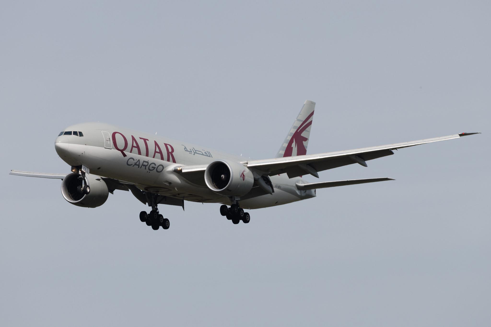 Frankfurt Airport: Qatar Cargo (QR / QTR) | Operator: Qatar Airways | Boeing 777-F B77L | A7-BFV | MSN 66340
