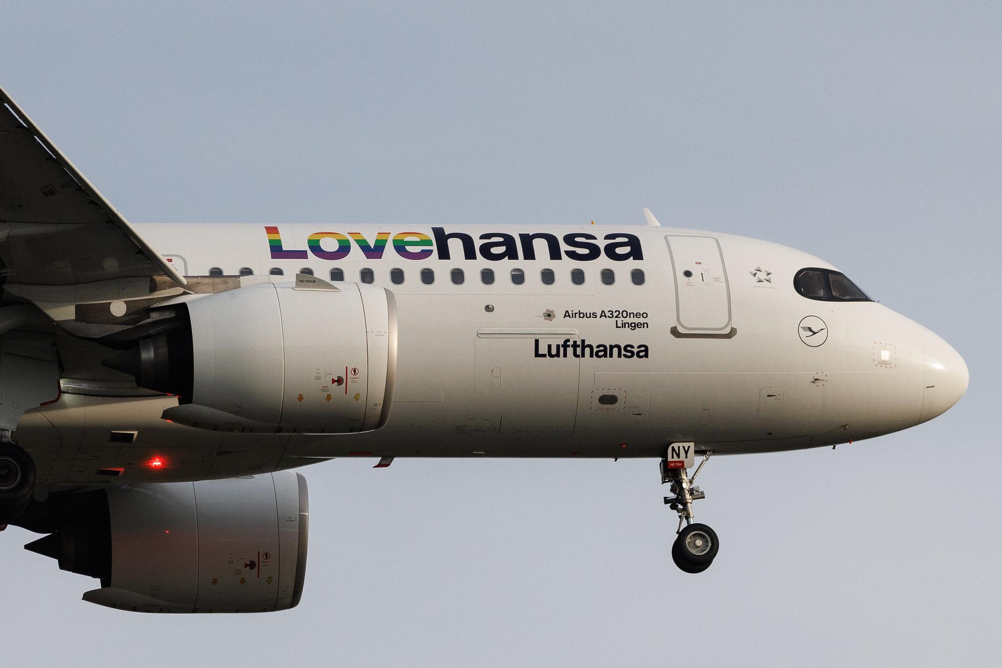 Frankfurt Airport: Lufthansa (LH / DLH) | Livery: Lovehansa Livery | Airbus A320-271N A20N | D-AINY | MSN 9453