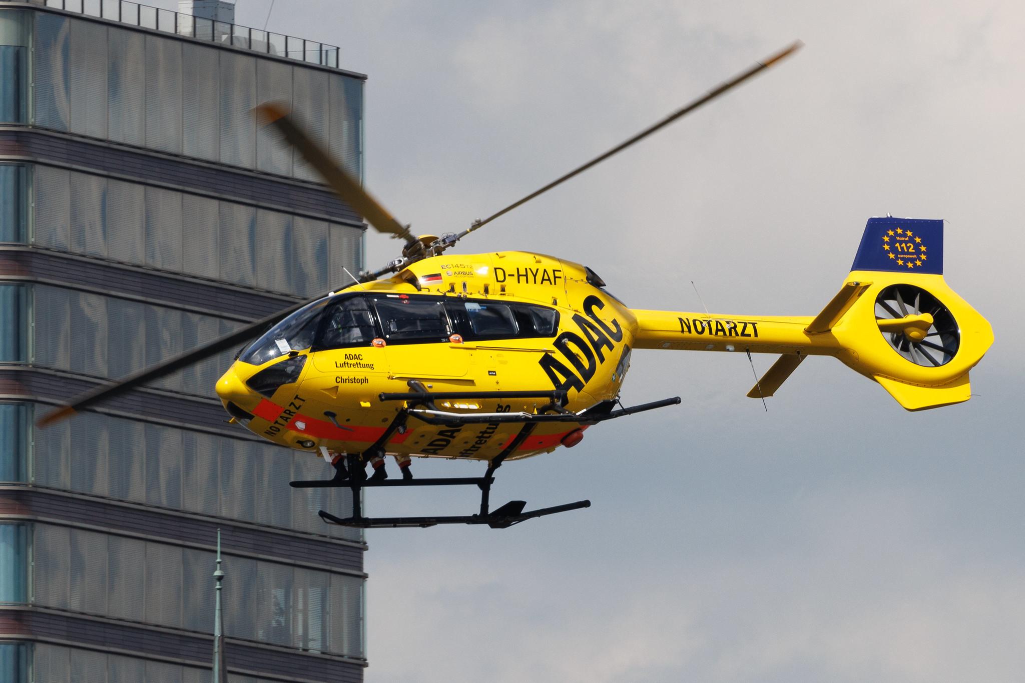 SOS Joint Rescue Operation: ADAC Luftrettung (/ CHX) | Operator: Germany - Air Ambulance | Airbus Helicopters H145 EC45 | D-HYAF | MSN 20043