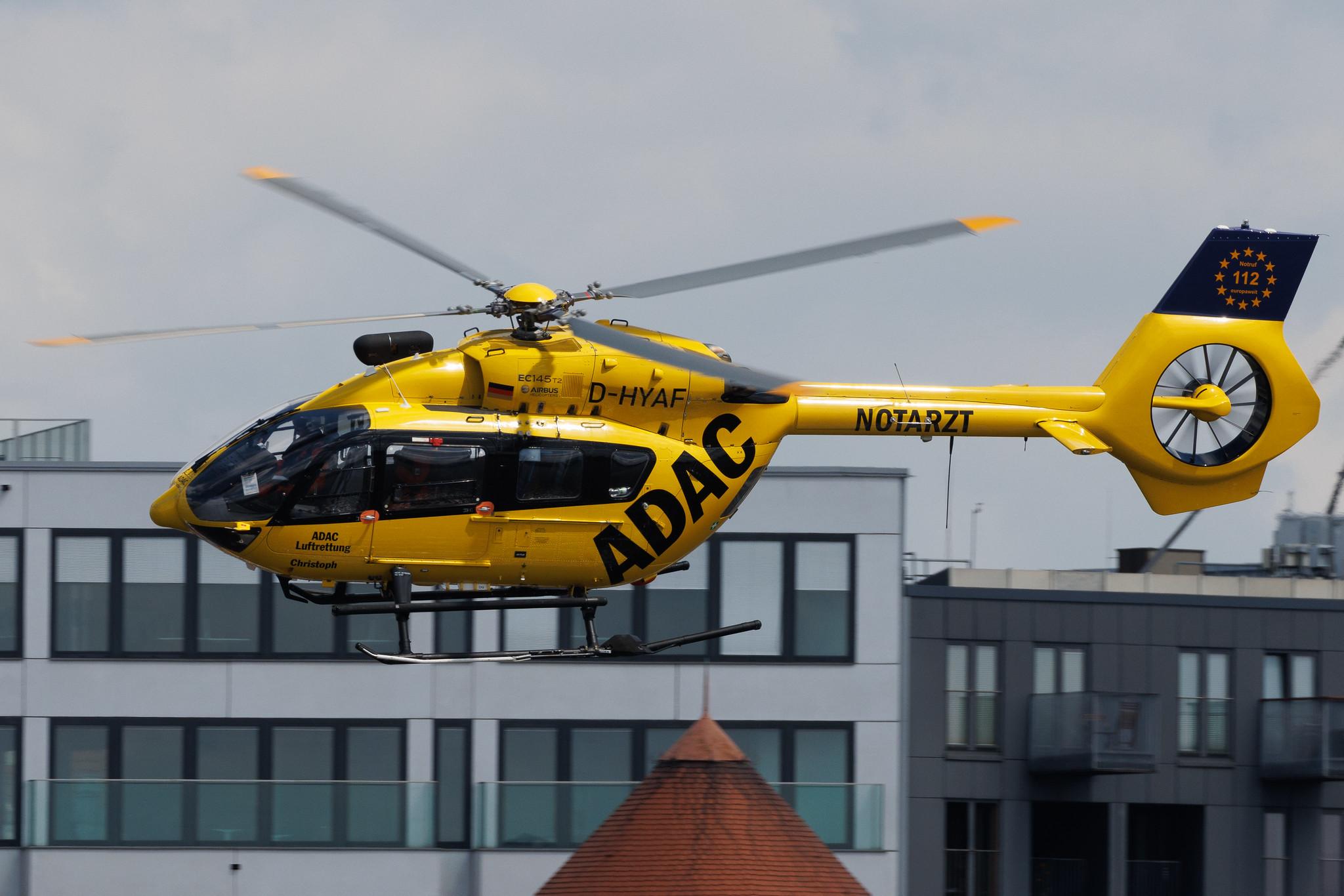 SOS Joint Rescue Operation: ADAC Luftrettung (/ CHX) | Operator: Germany - Air Ambulance | Airbus Helicopters H145 EC45 | D-HYAF | MSN 20043