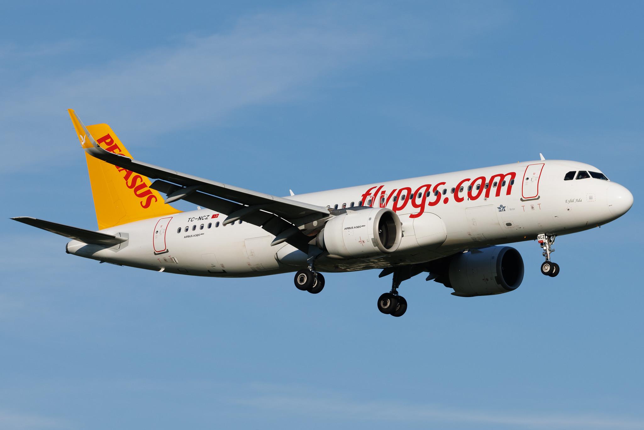 Hamburg Airport: Pegasus (PC / PGT) | Operator: Pegasus Airlines | Airbus A320-251N A20N | TC-NCZ | MSN 10527