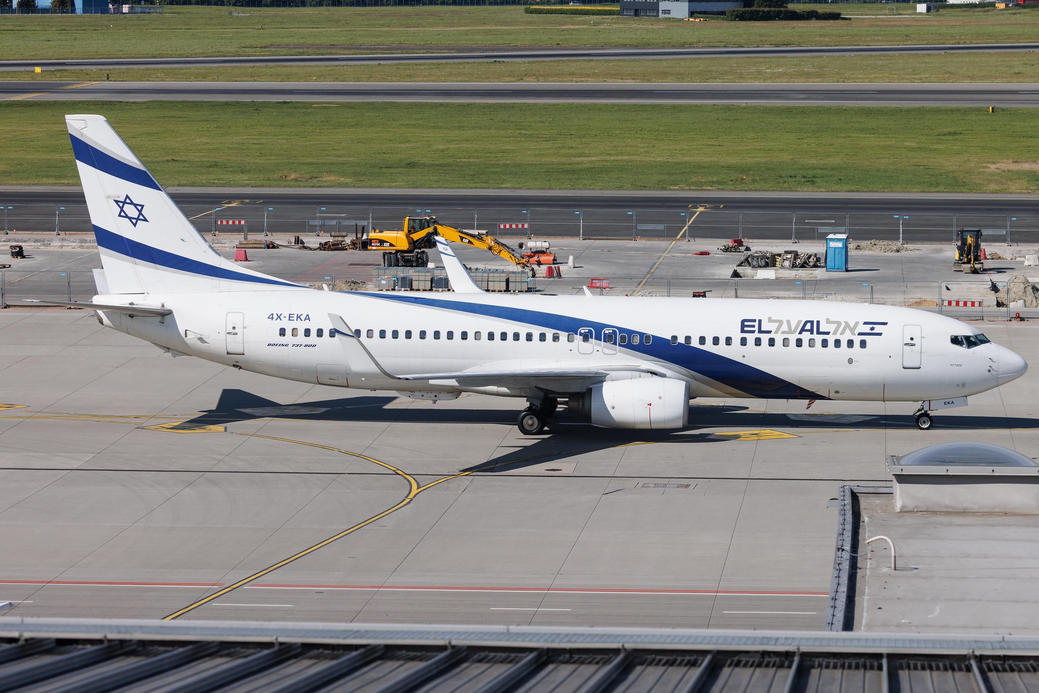 Warsaw Chopin Airport: El Al (LY / ELY) | Boeing 737-858 B738 | 4X-EKA | MSN 29957