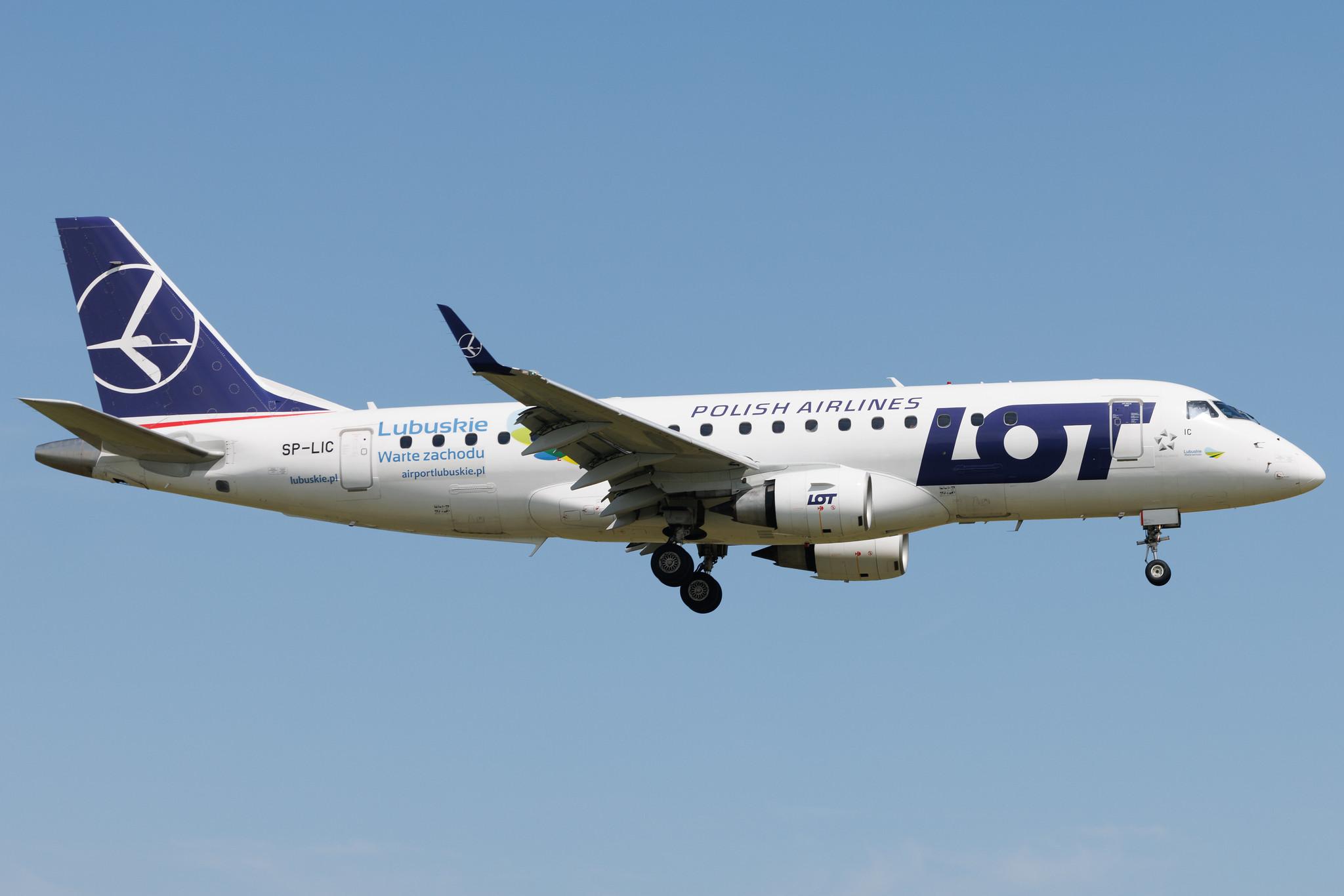 Warsaw Chopin Airport: LOT (LO / LOT) | Embraer E175STD E75S | SP-LIC | MSN 17000134